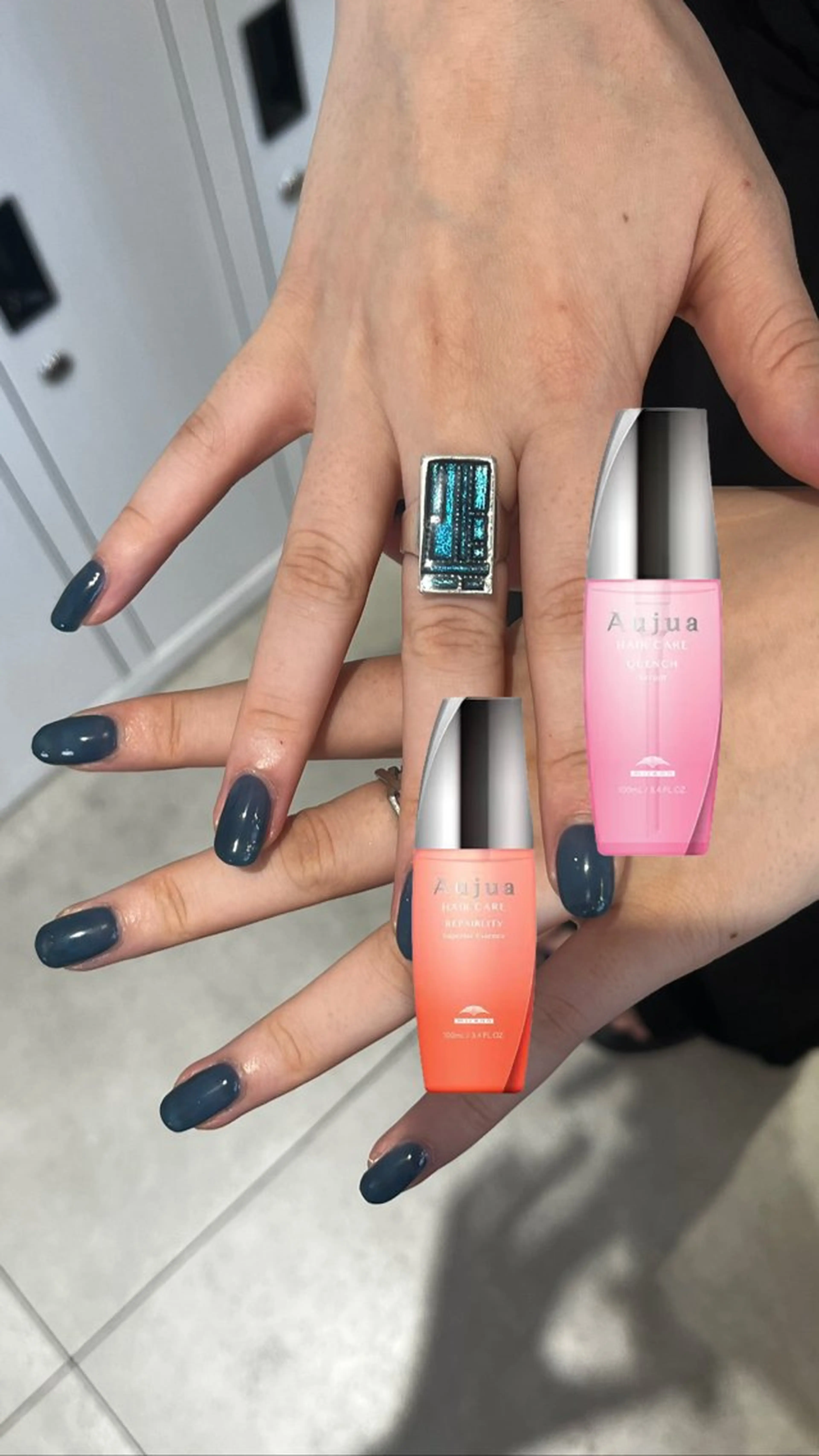 ネイル ハンドネイル メンズパーマ/ メッシュ📍ユリのヘアスタイル