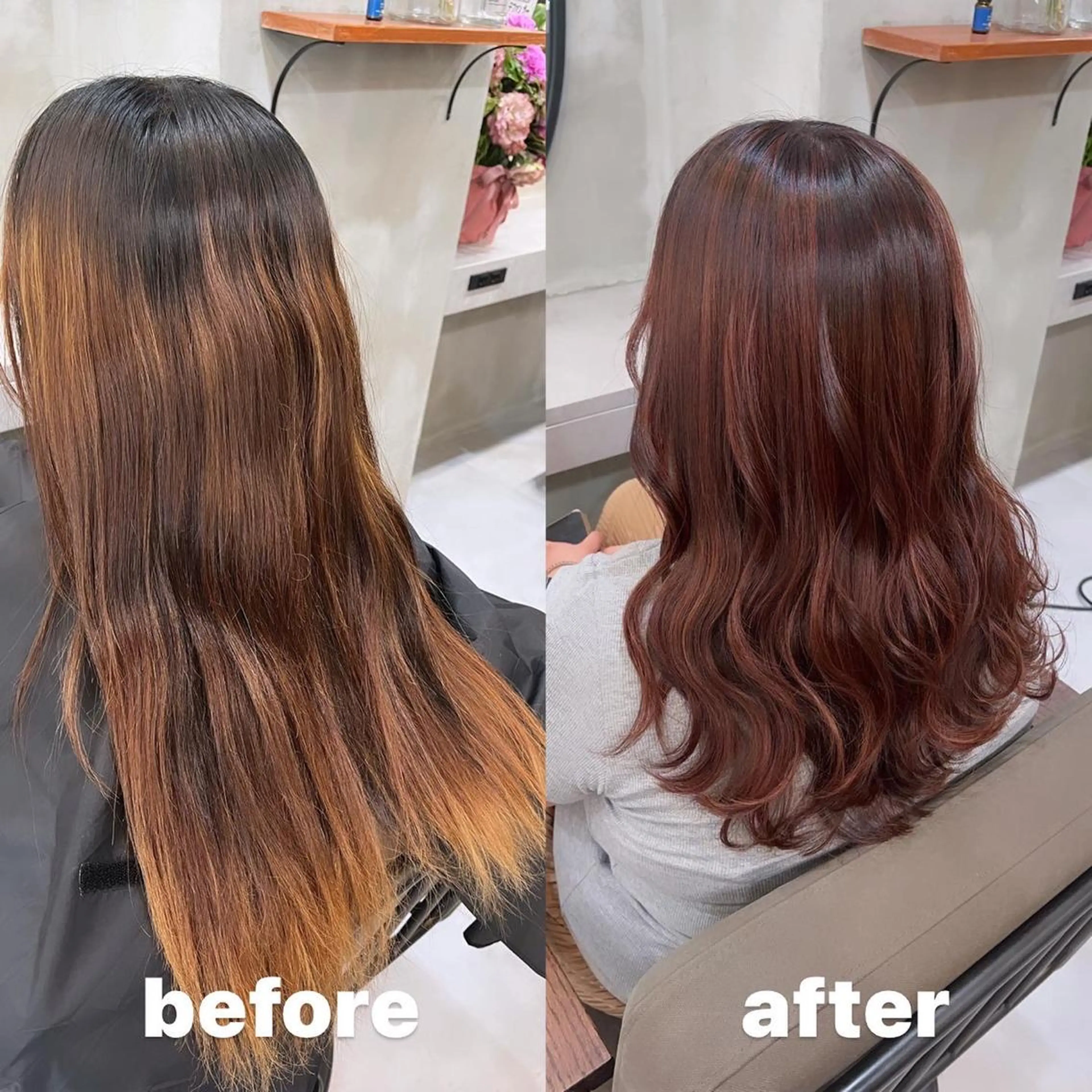 セミロング ピンクラベンダー ハイライト RIYA❤︎ Aujuaソムリエのヘアスタイル