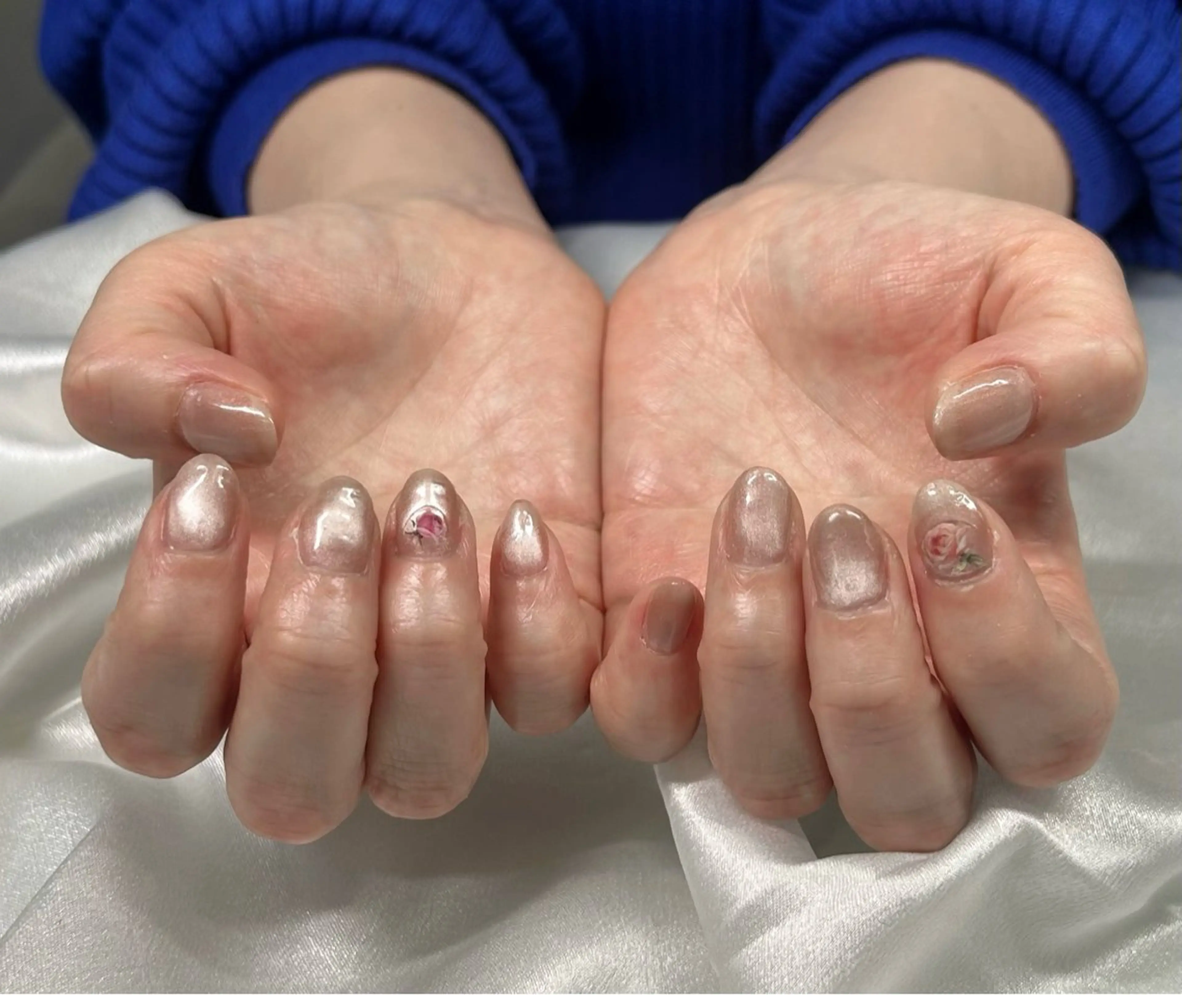 ネイル マグネットネイル ハンドネイル Muguet nail所属・Hina nail 木場のネイルデザイン