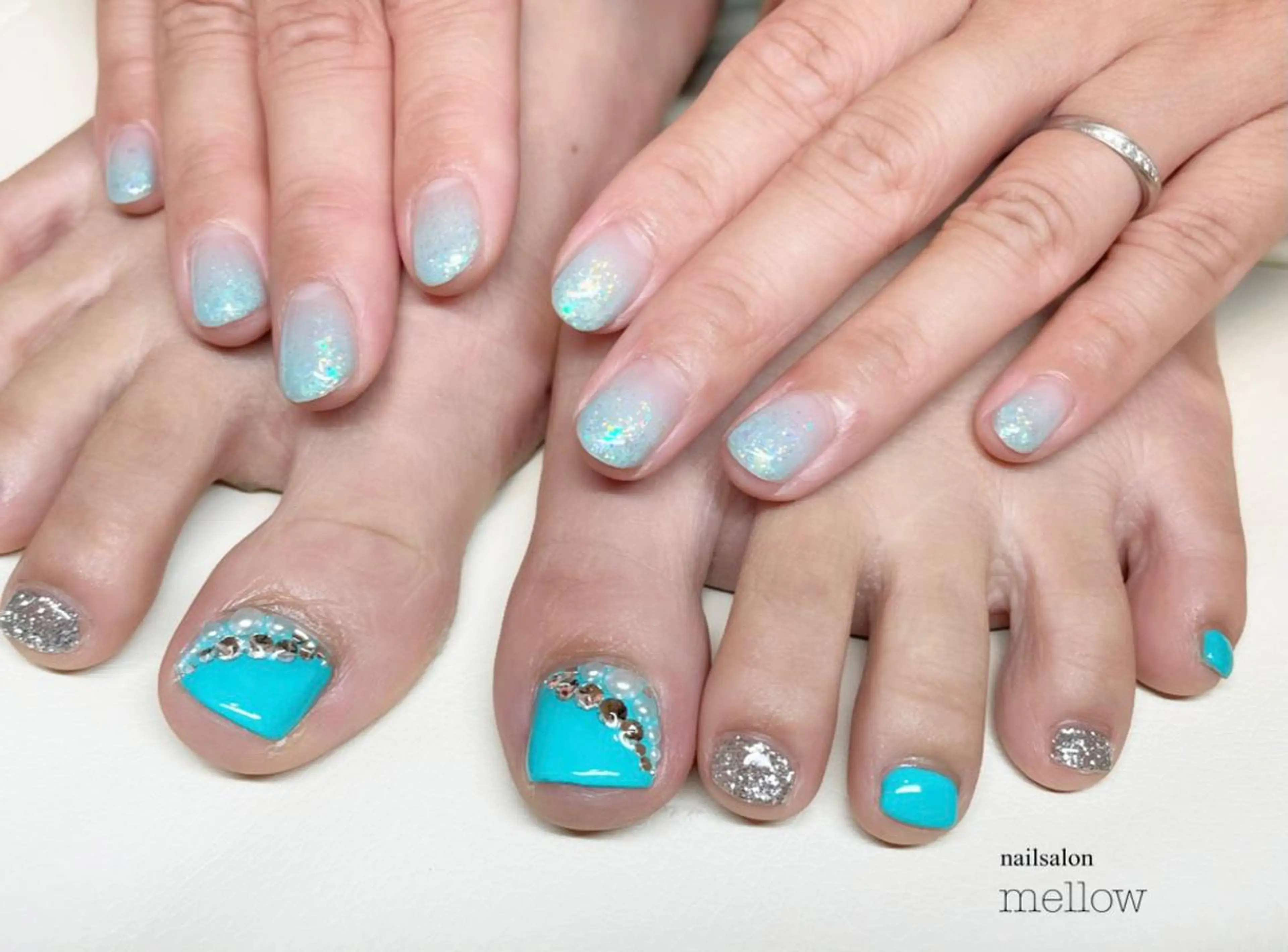 ネイル フットネイル おそろいネイル 大山 浩美のネイルデザイン