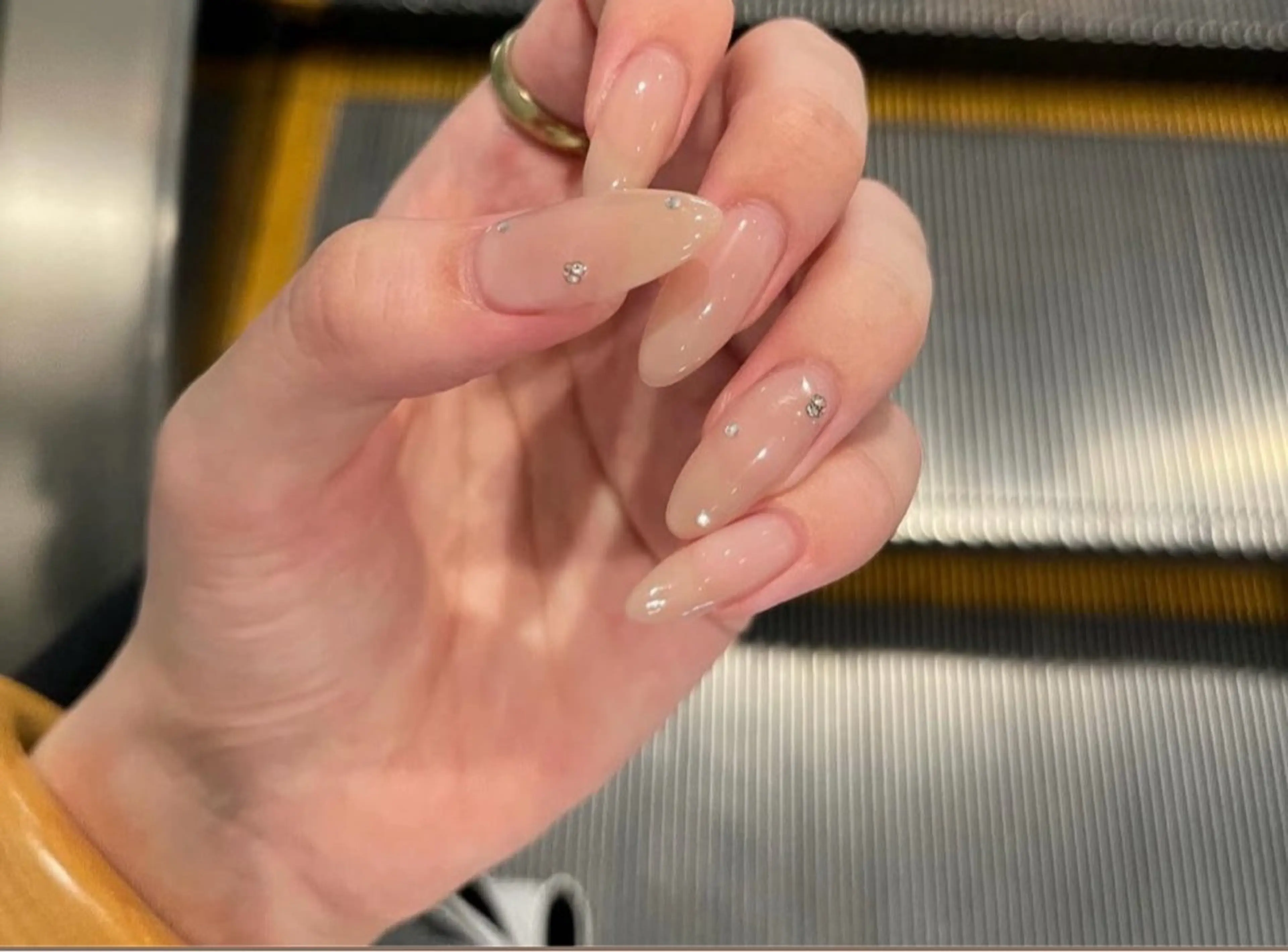 ネイル アートネイル オーロラネイル チークネイル フレンチネイル ガラスフレンチ ハンドネイル 🎀🎀YooLi Nail Salonのネイルデザイン