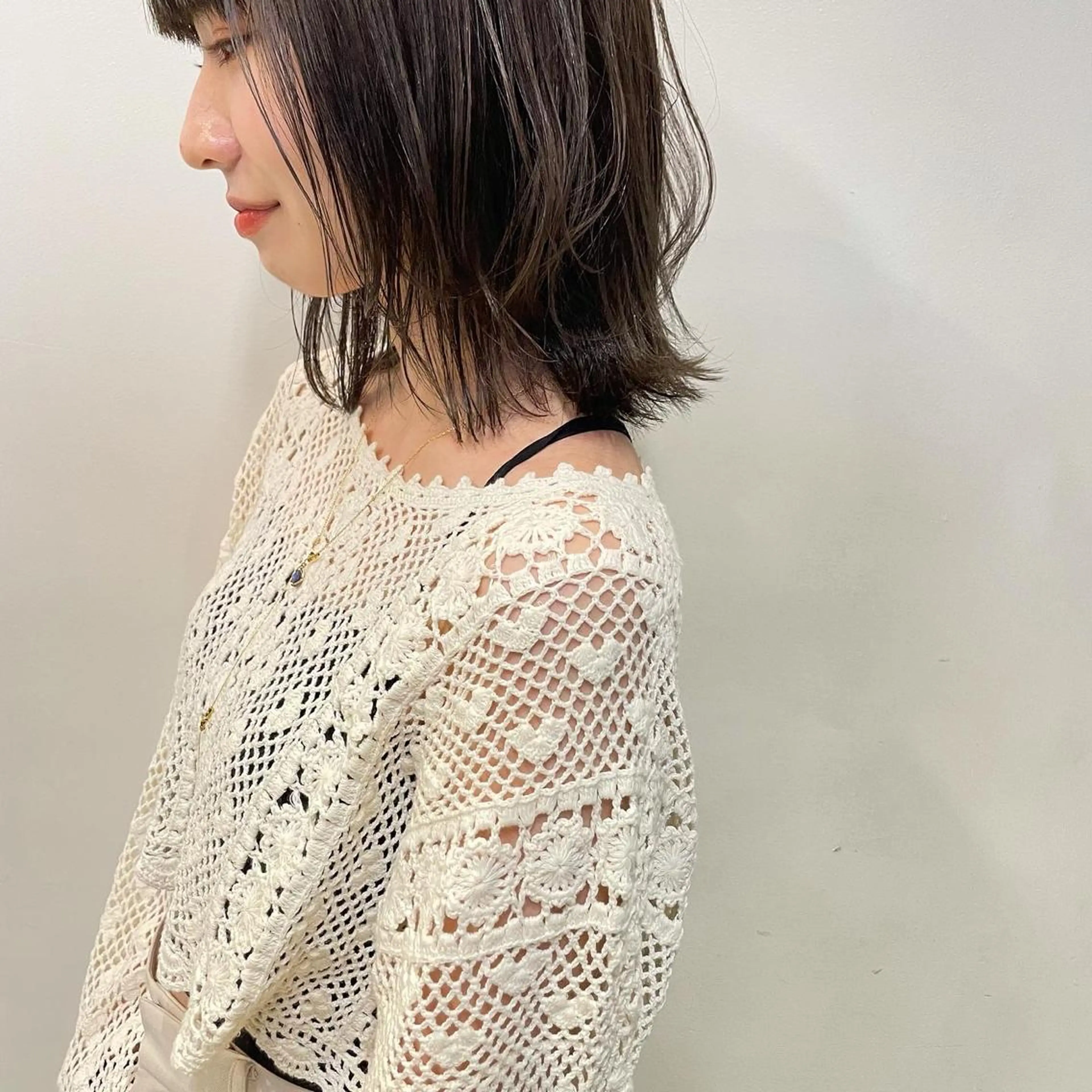 ミディアム カラー カット ヘアカラー トリートメント 心斎橋 美髪職人　近江のヘアスタイル