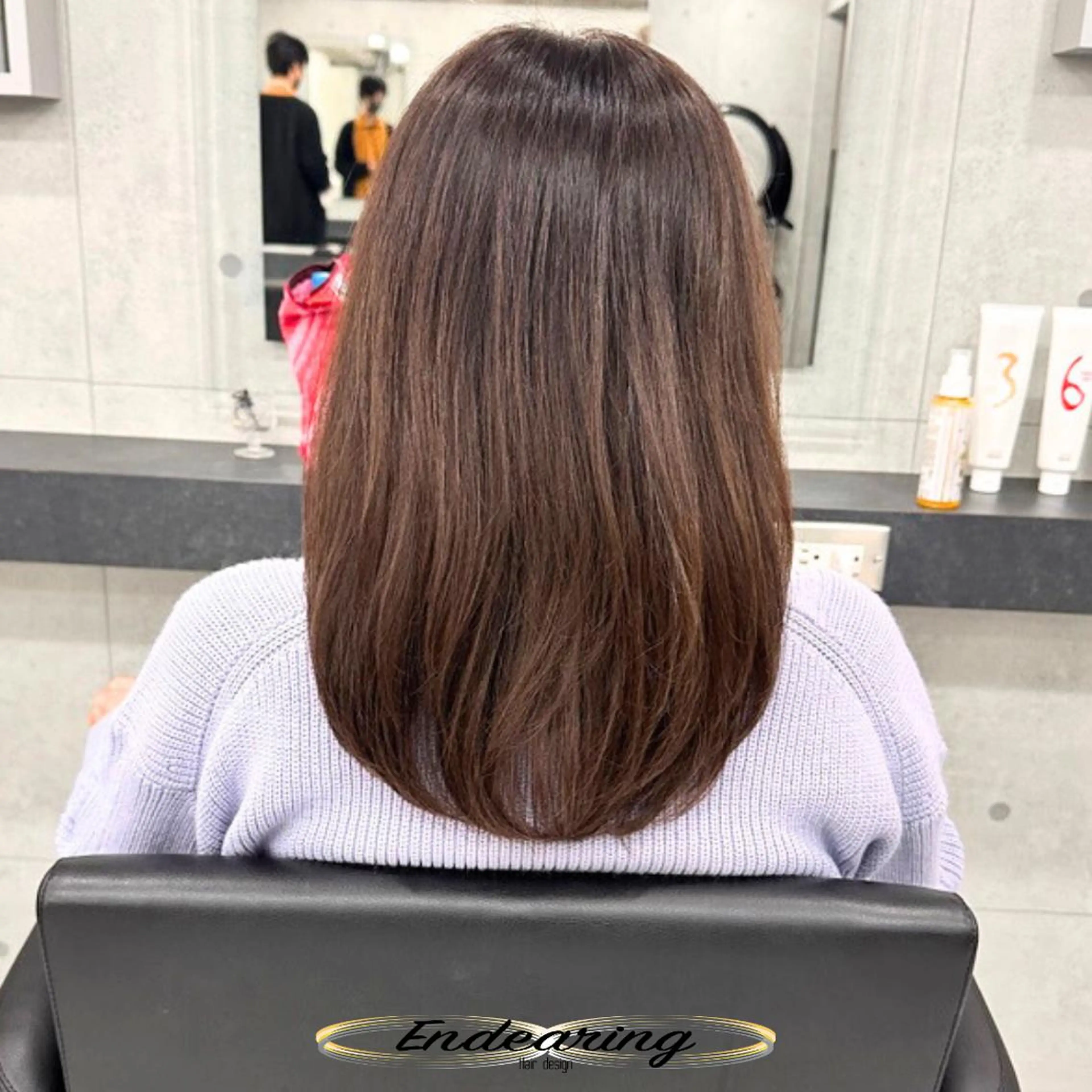 カラー 透明感カラー カット ヘアカラー Endearing 銀座/レイヤーカットのヘアスタイル