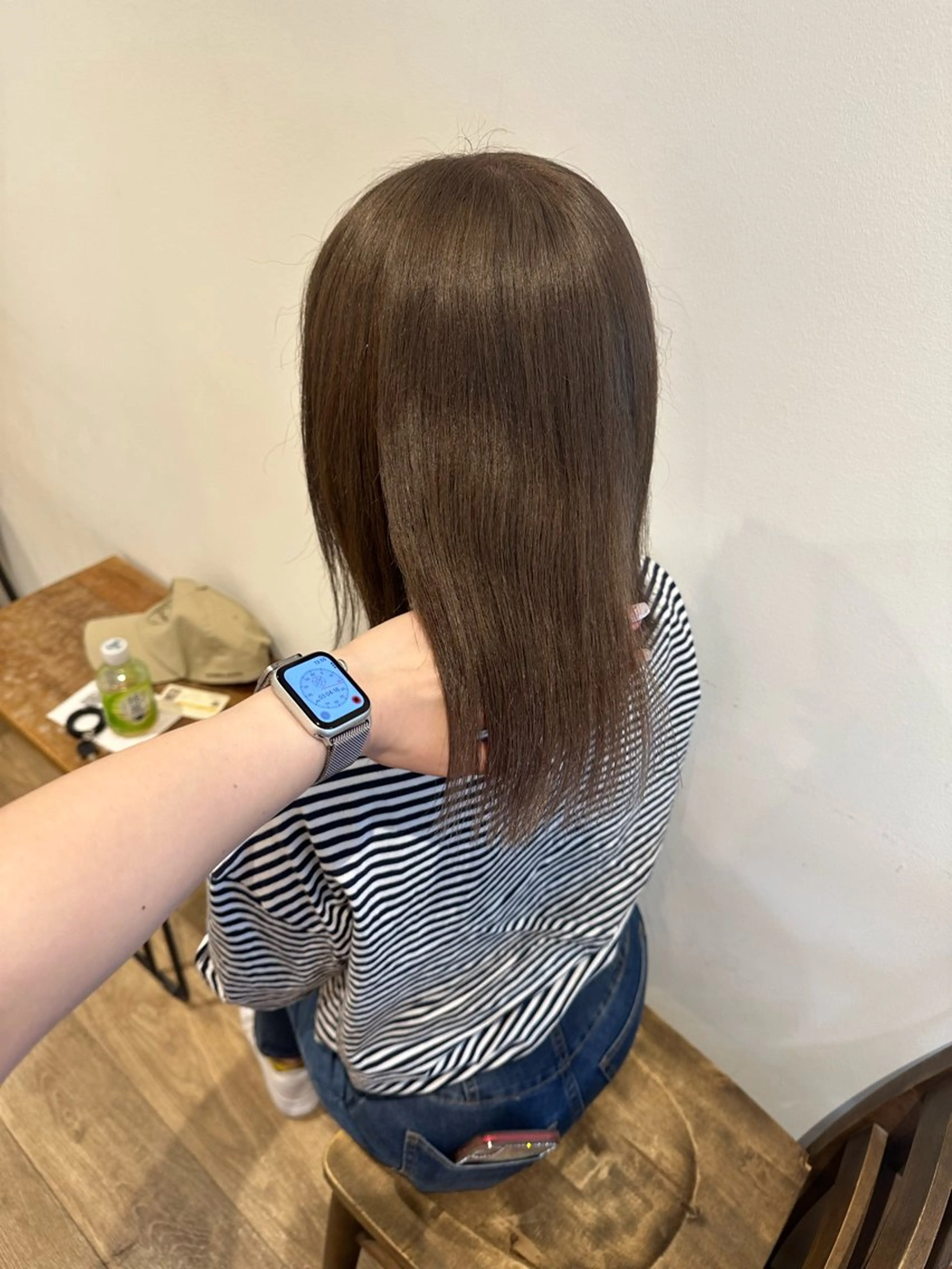 セミロング カラー ヘアアレンジ ヘアカラー トリートメント Himawari♡ 柔らかいカラーのヘアスタイル