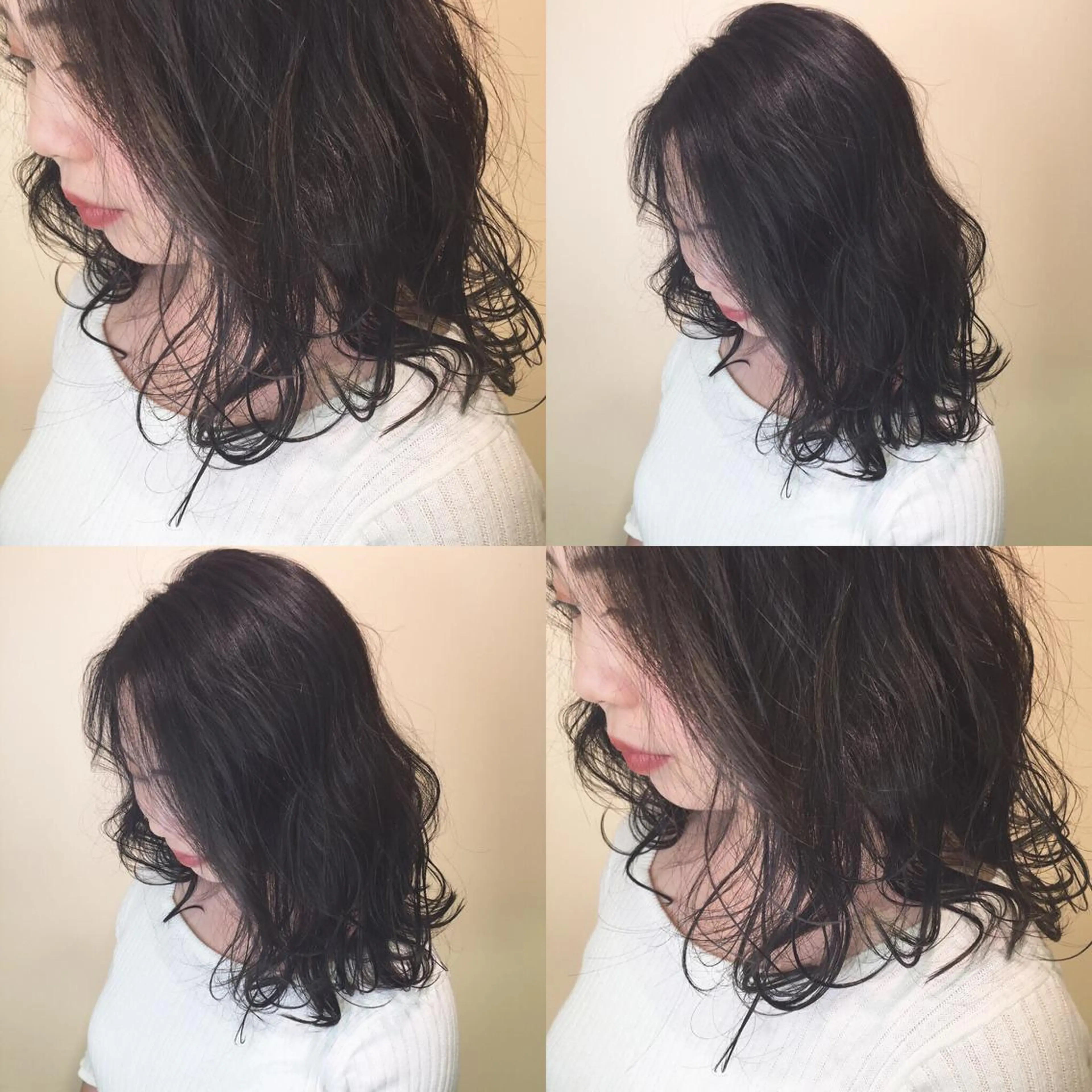 ロング カラー 黒髪 ブルーカラー ブルーブラック カット ヘアカラー トリートメント 🌻Insta指名 NO.1🌻Shoのヘアスタイル