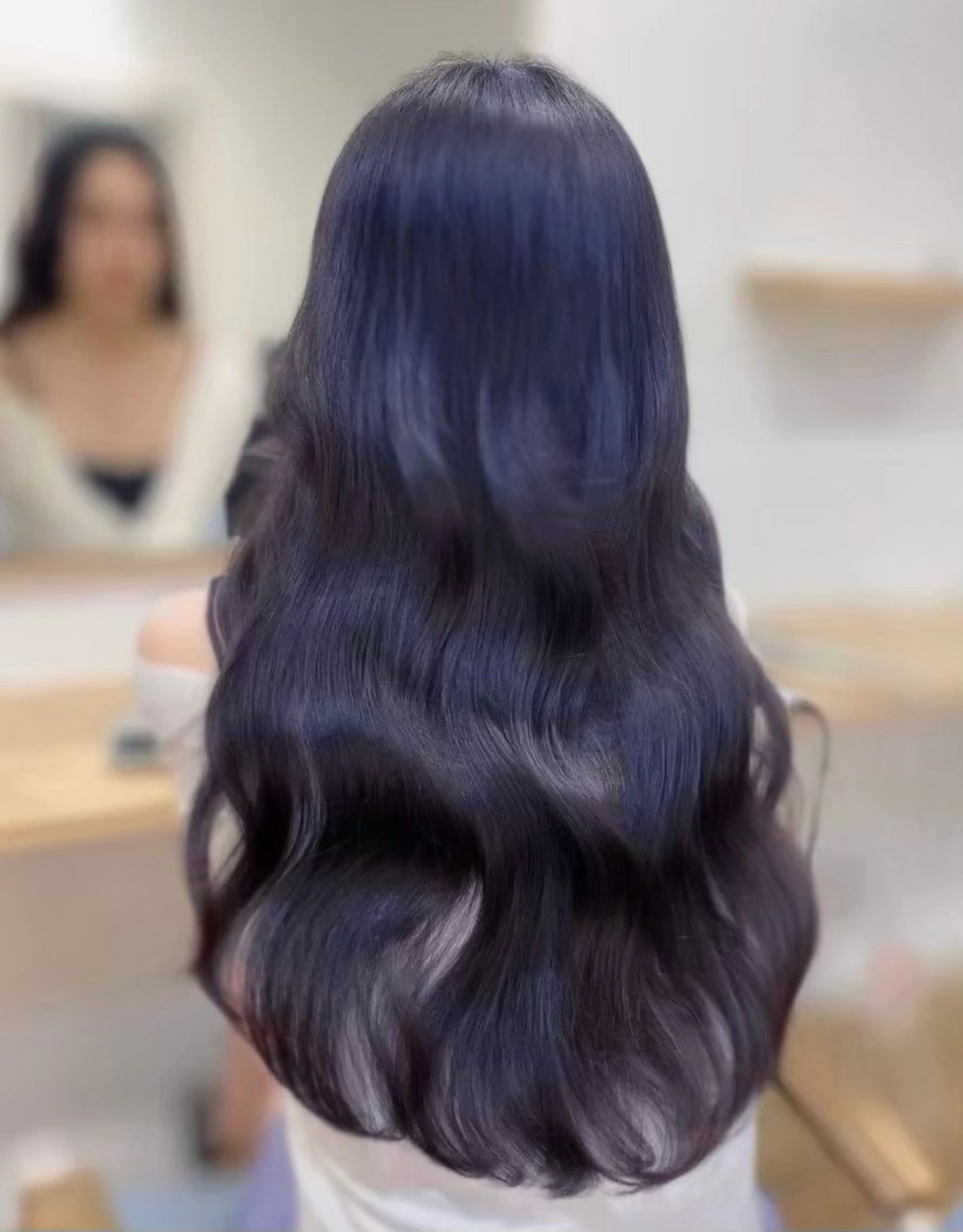 ロング カラー 🩵髪質改善🩵 韓国ヘア🩵花澤みりのヘアスタイル