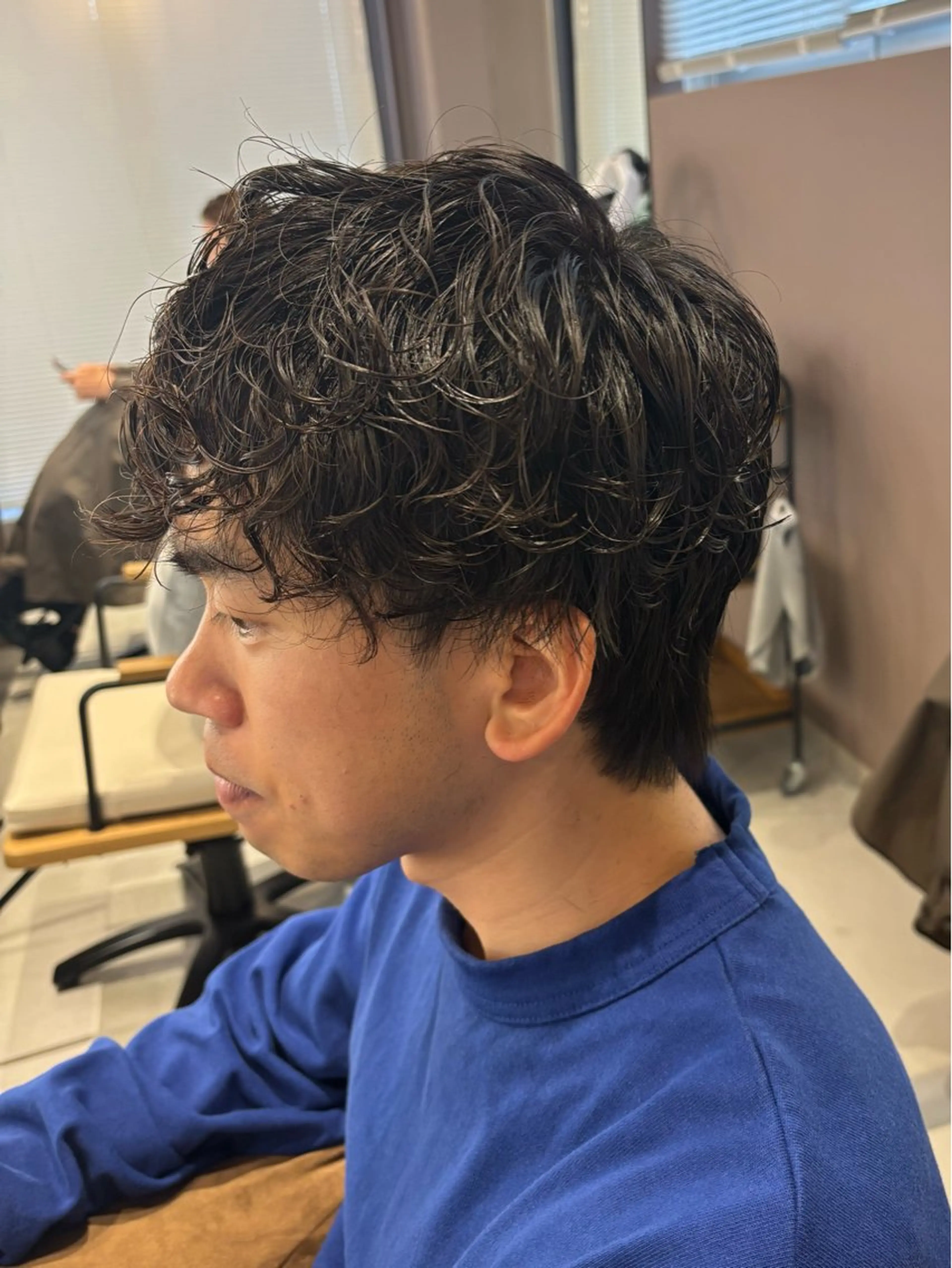 ショート パーマ メンズ カット パーマ Iris by artina 武蔵小杉店【イリス バイ アルティナ】所属・レイヤーカット/ボブ /nene🍥⋆*のヘアスタイル