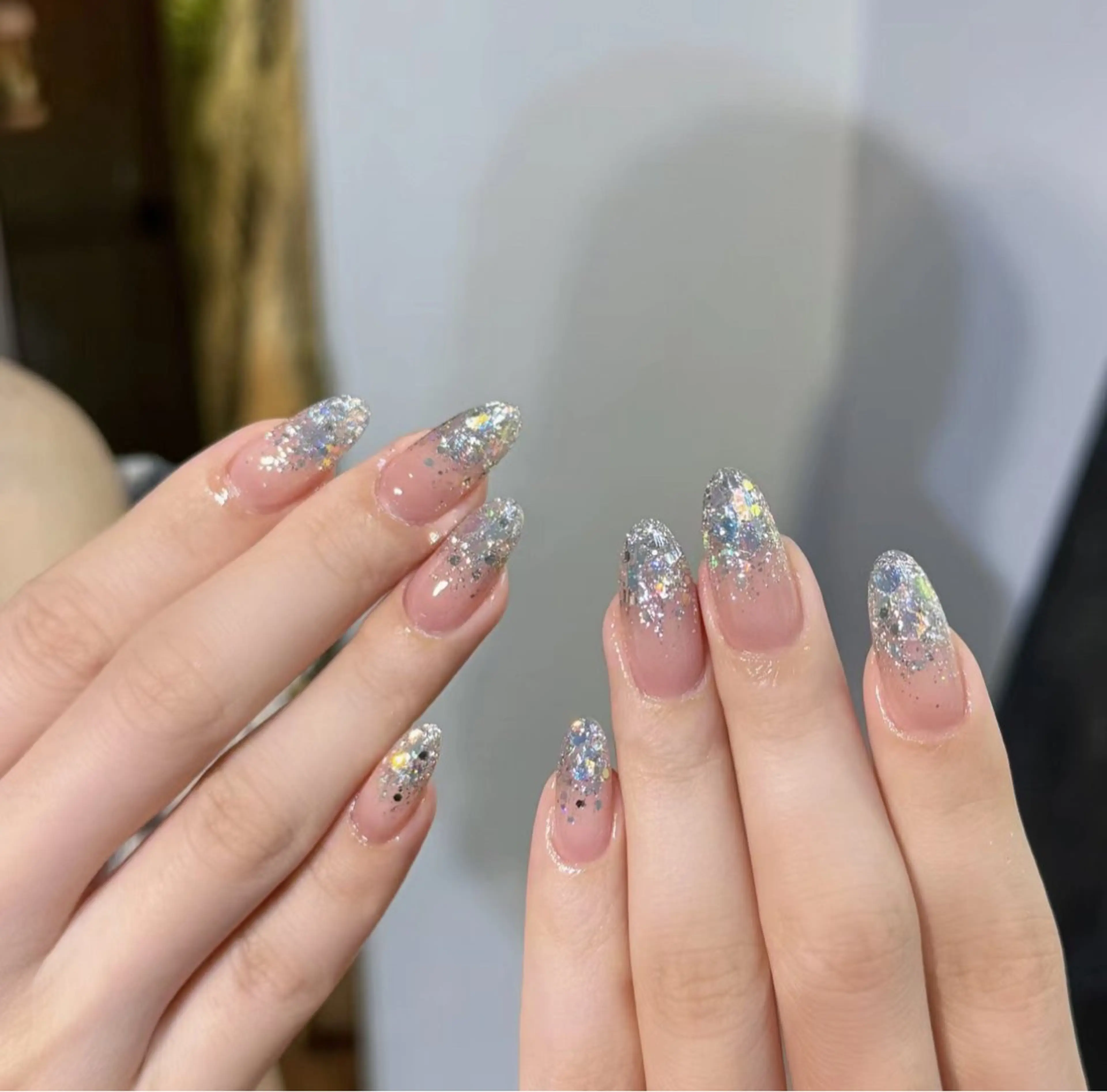 ネイル チークネイル 長さ出し フラッシュネイル フットネイル フレンチネイル Niko nailサロンのネイルデザイン