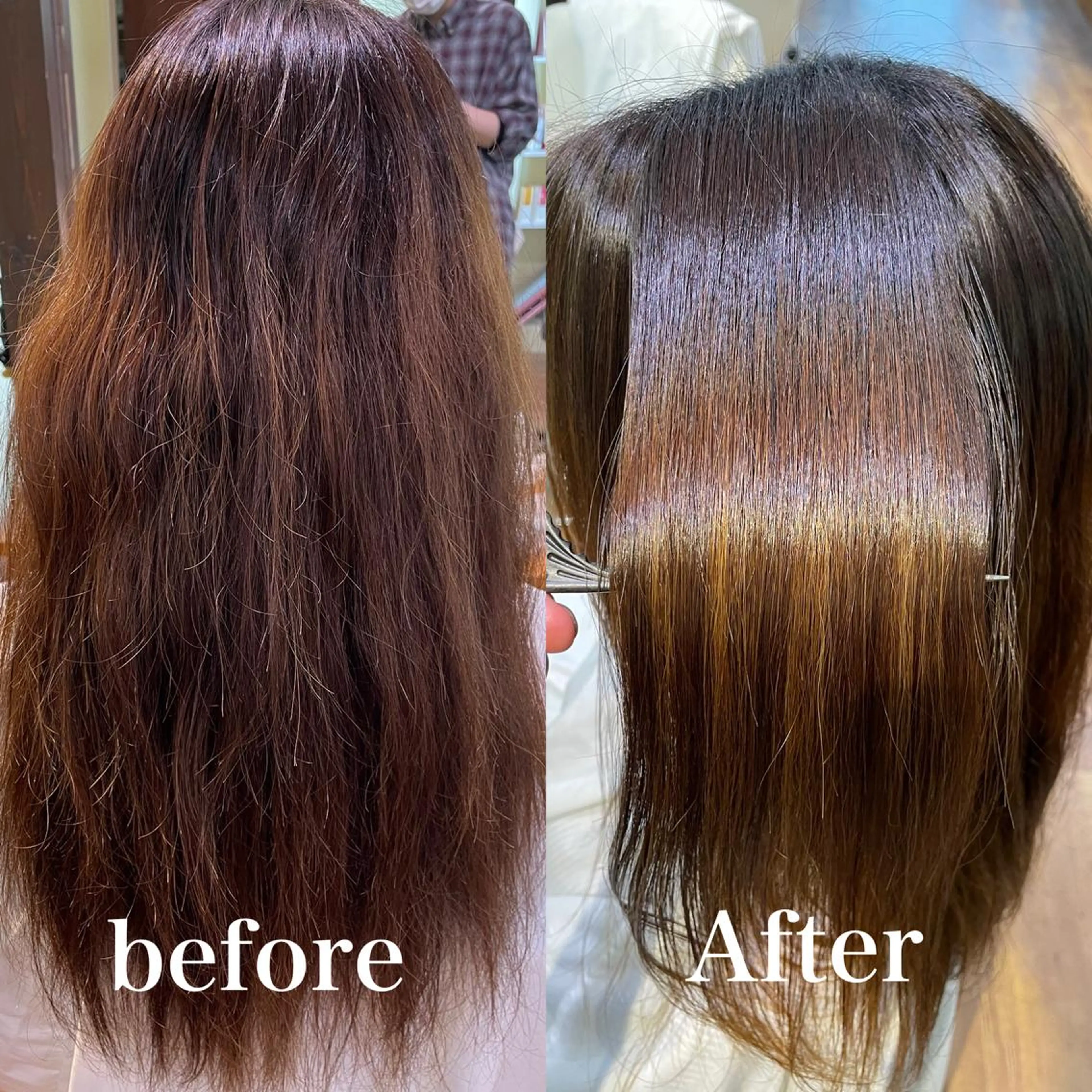 ロング カット 縮毛矯正 トリートメント 【店長】インナー指名 No.1戸塚優思のヘアスタイル