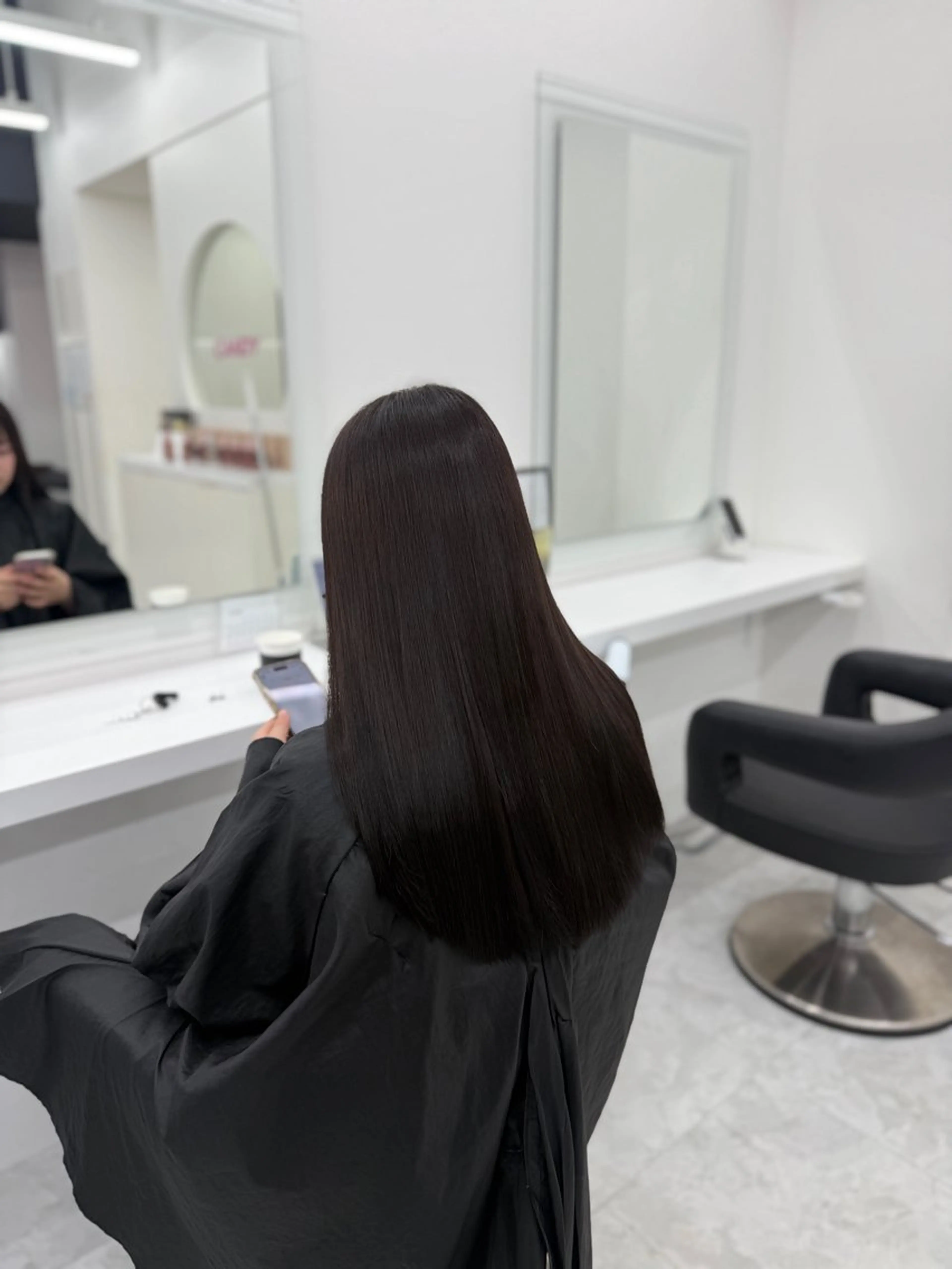 セミロング カラー ヘアアレンジ ショコラグレージュ グレージュ カット ヘアカラー トリートメント ヘアセット 🎀Girly艶髪カ ラー🎀Harukaのヘアスタイル