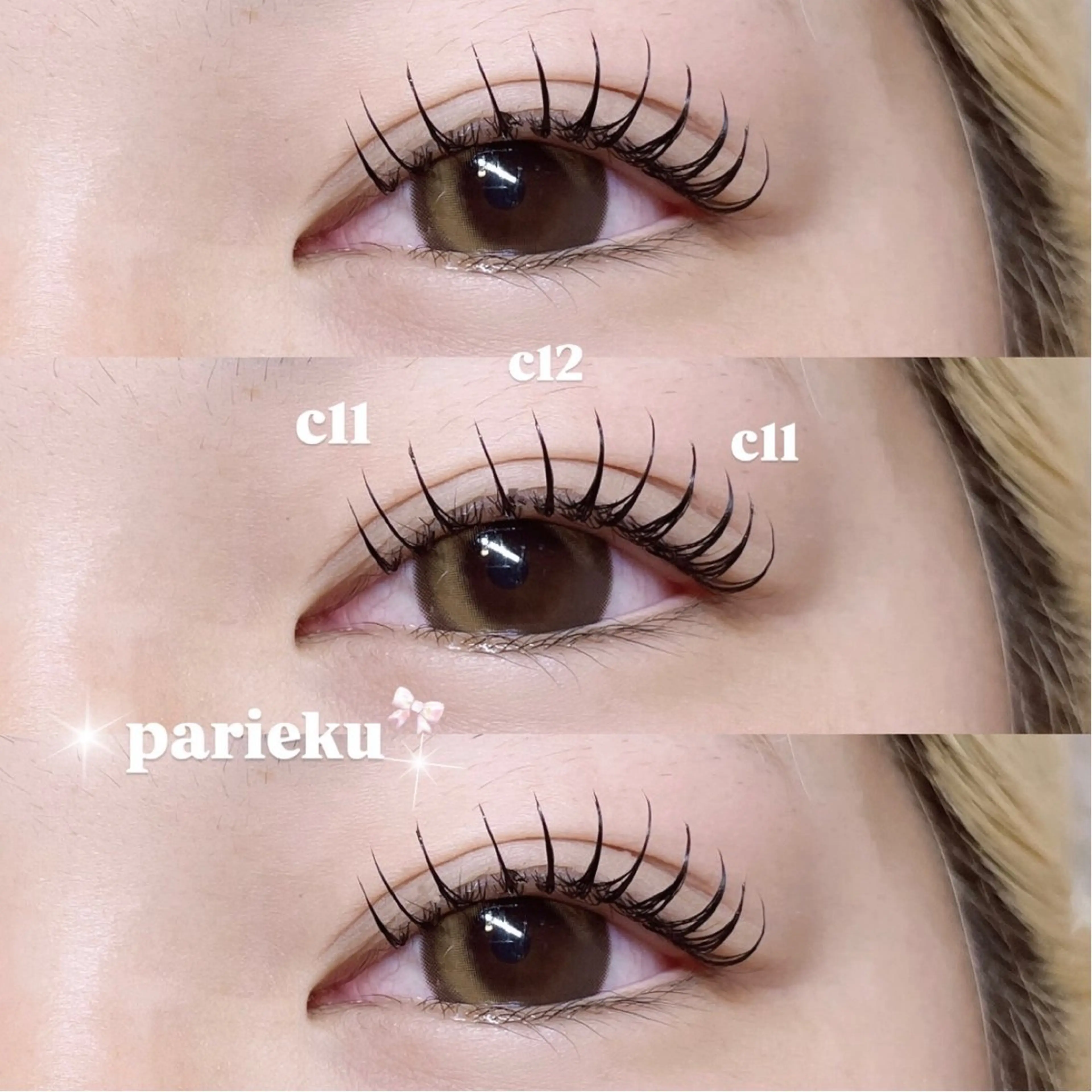 マツエク・マツパ マツエク Mell Yuuna ♡パリエク /束感のマツエク・マツパデザイン