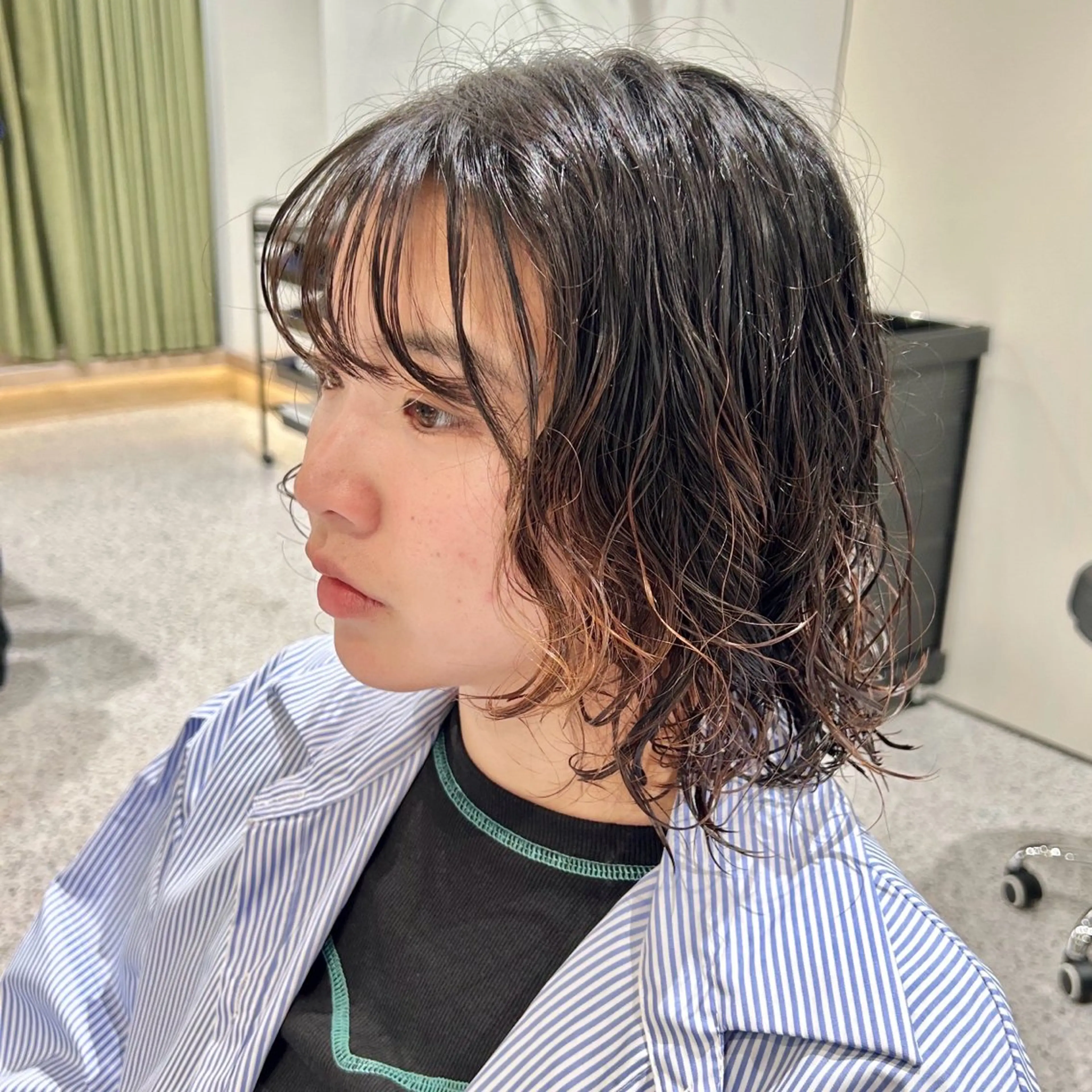 【レディースボブ・ミディアム👩🏻】カット➕パーマ🌀🌀の写真