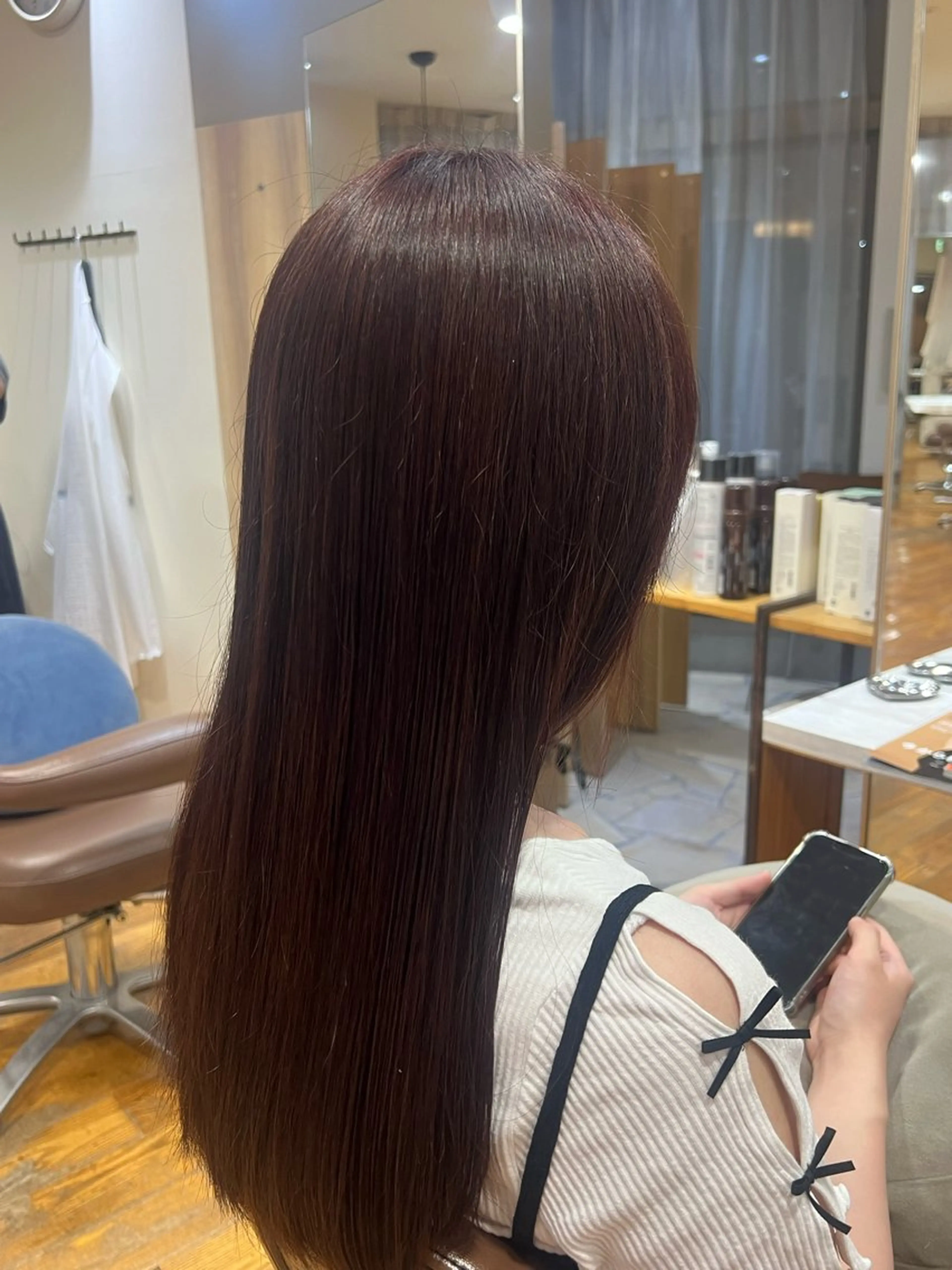 ロング ヘアカラー トリートメント Moto nanamiのヘアスタイル