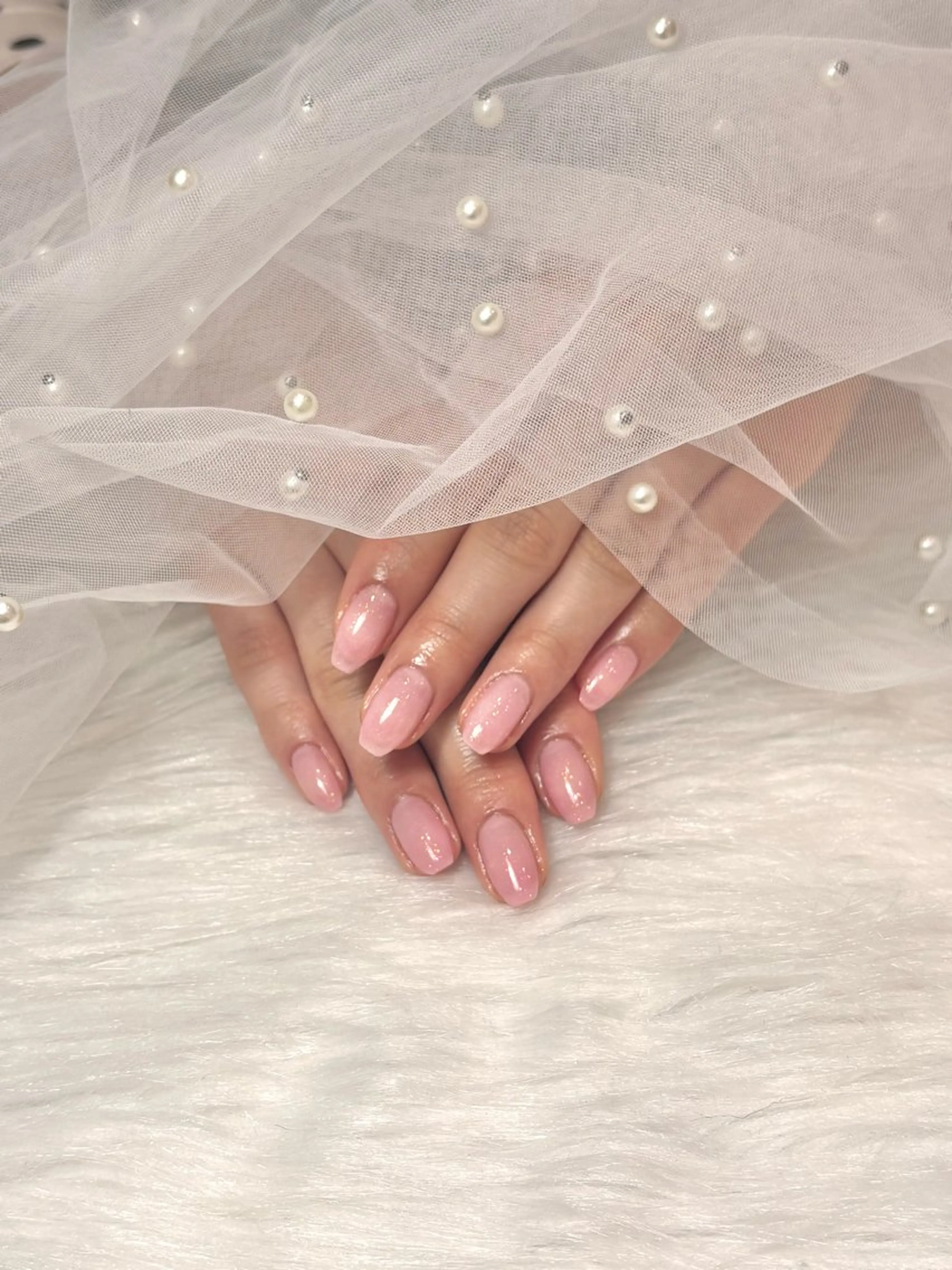 ネイル ラメ(グリッター) ワンカラーネイル 春ネイル ハンドネイル kokomi 🧸のネイルデザイン