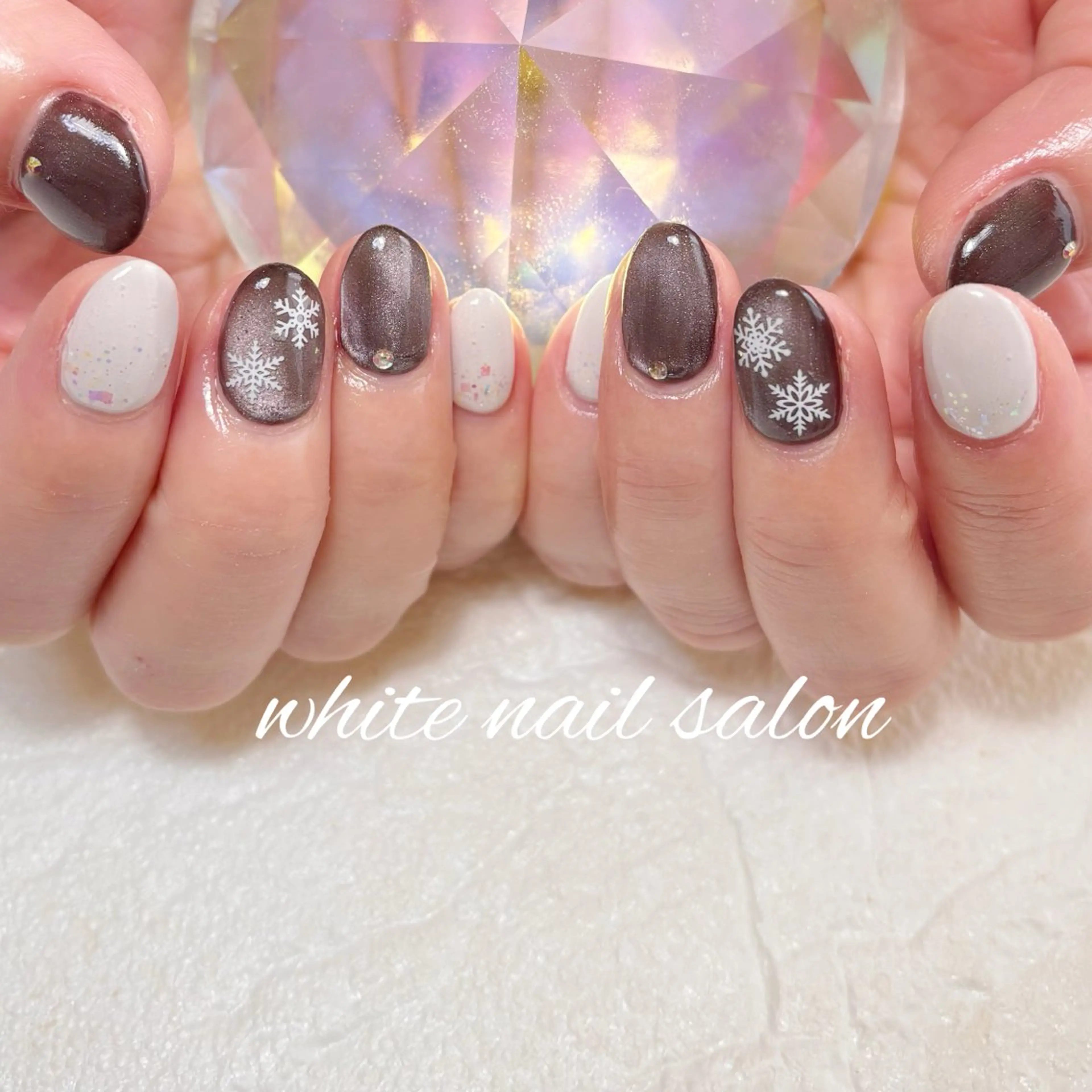 ネイル フットネイル ラメ(グリッター) ハンドネイル white nail salonのネイルデザイン
