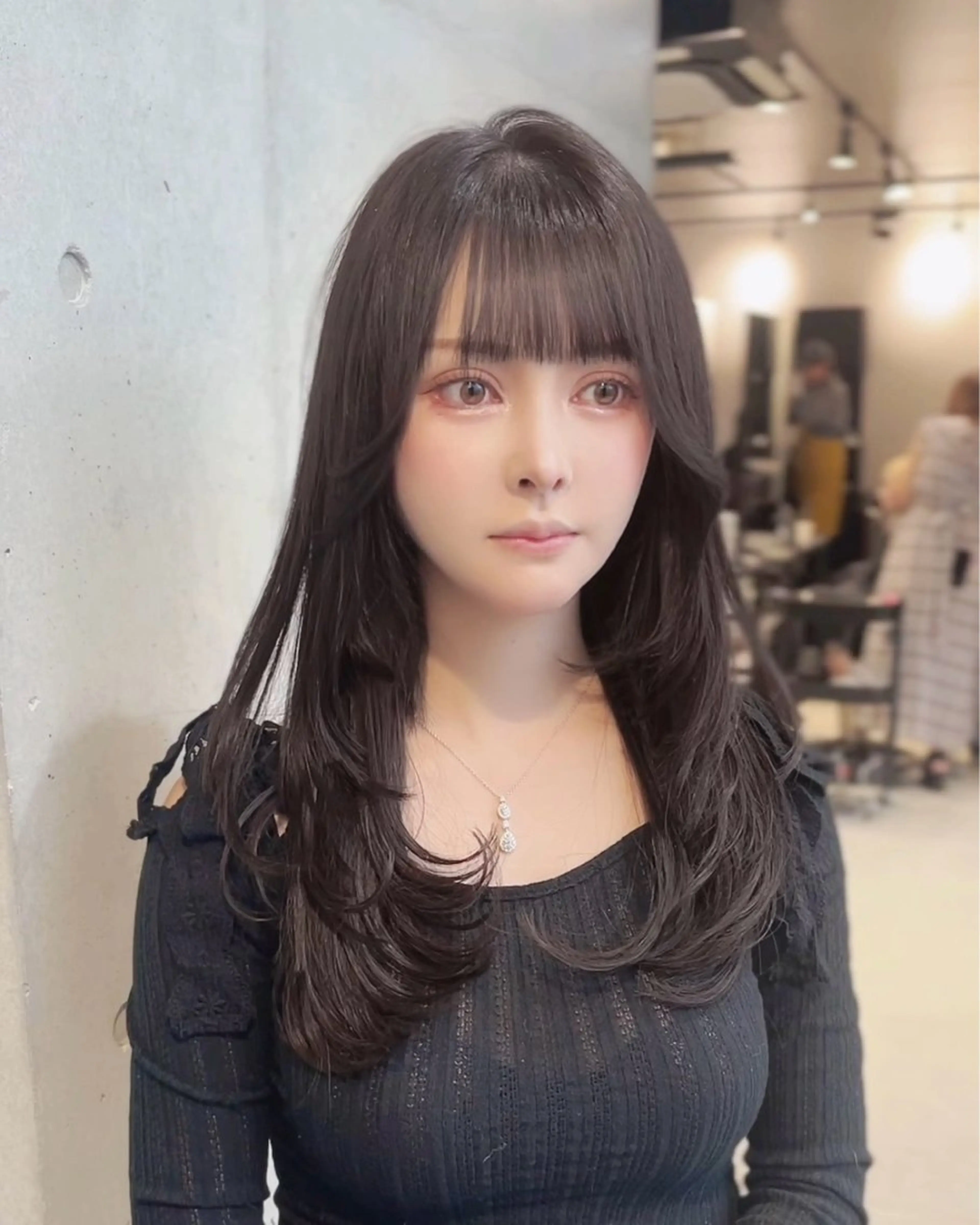 ロング カラー パーマ ヘアアレンジ レイヤーカット ヘアカラー トリートメント ヘアセット 🌸グレージュ/ ベージュ🌸yutaのヘアスタイル