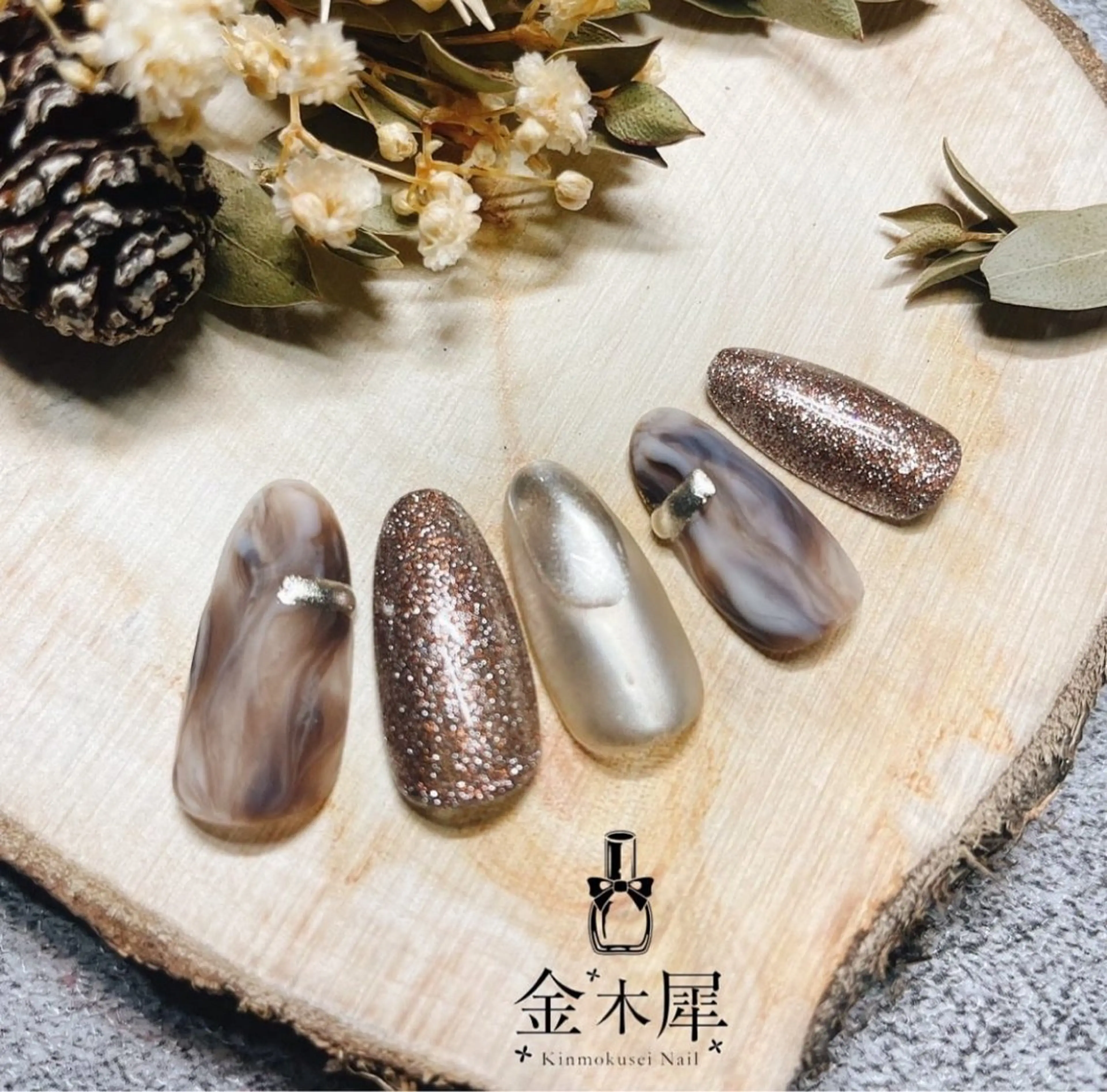 ネイル ハンドネイル 金木犀　札幌駅前店所属・金木犀ネイルサロン 三浦のネイルデザイン