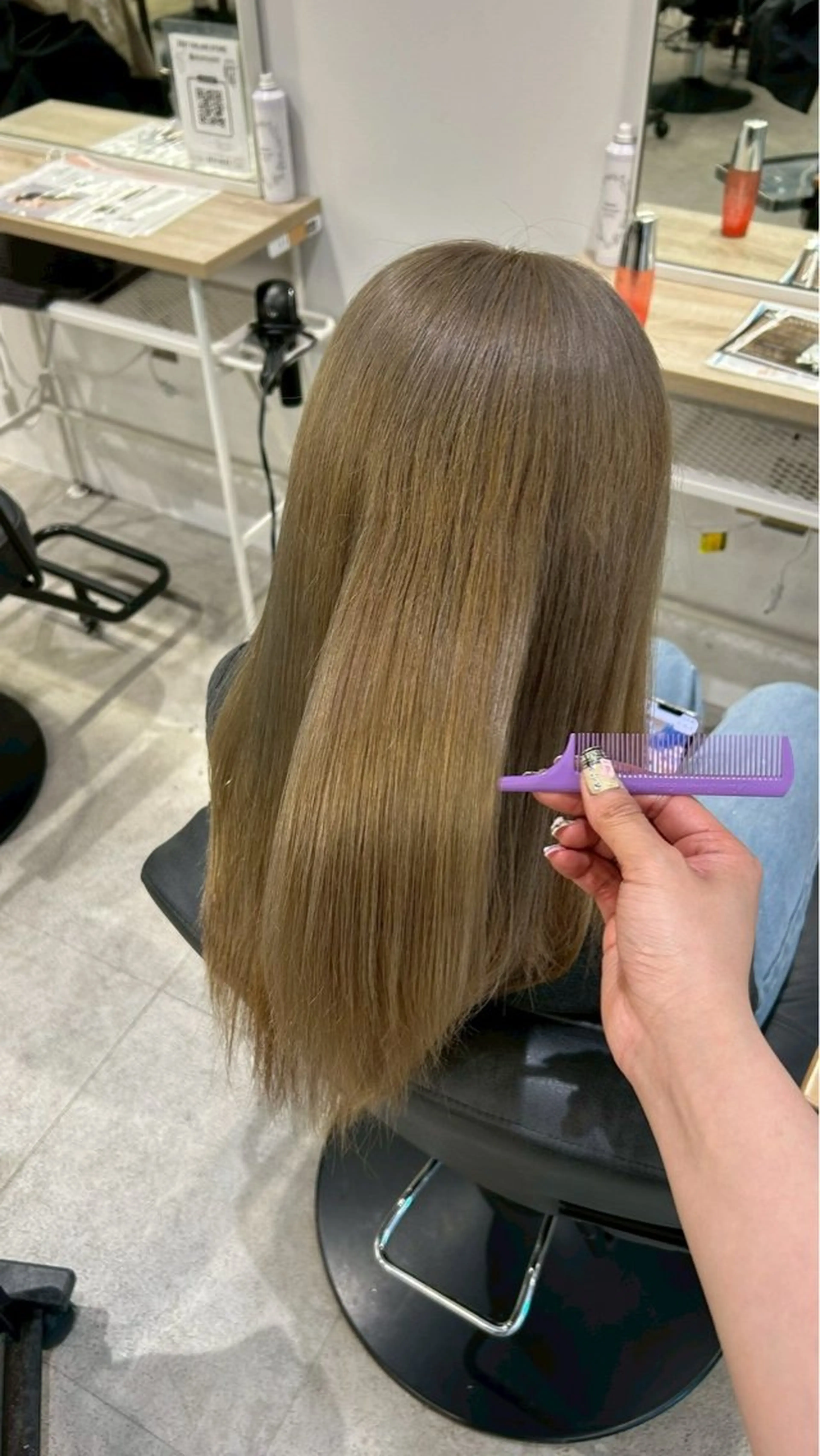 ロング カラー ヘアカラー トリートメント himari💜 暖色カラー/レイヤーのヘアスタイル