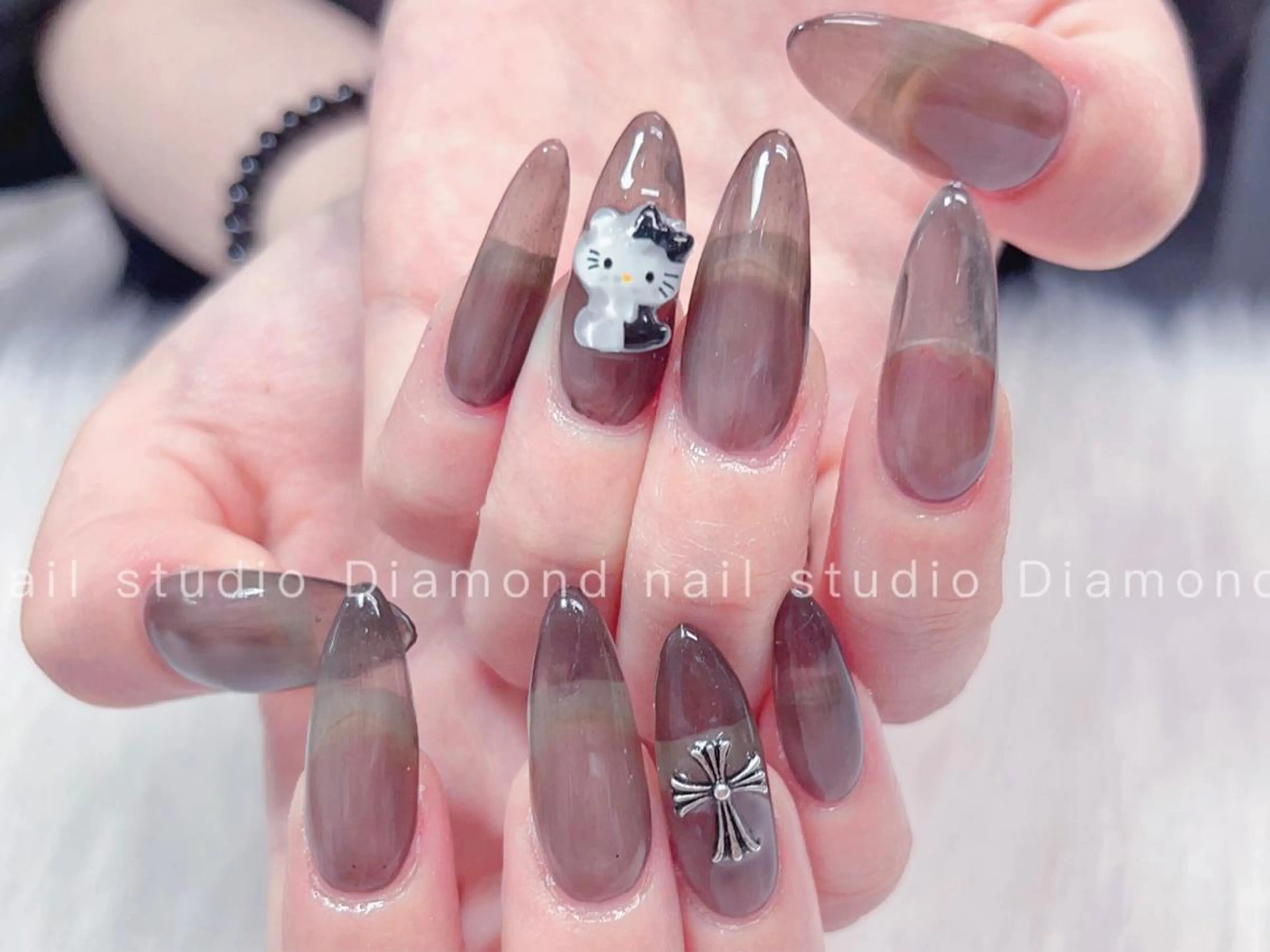 ネイル ワンカラーネイル スカルプネイル DIAMOND Nail🍒のネイルデザイン