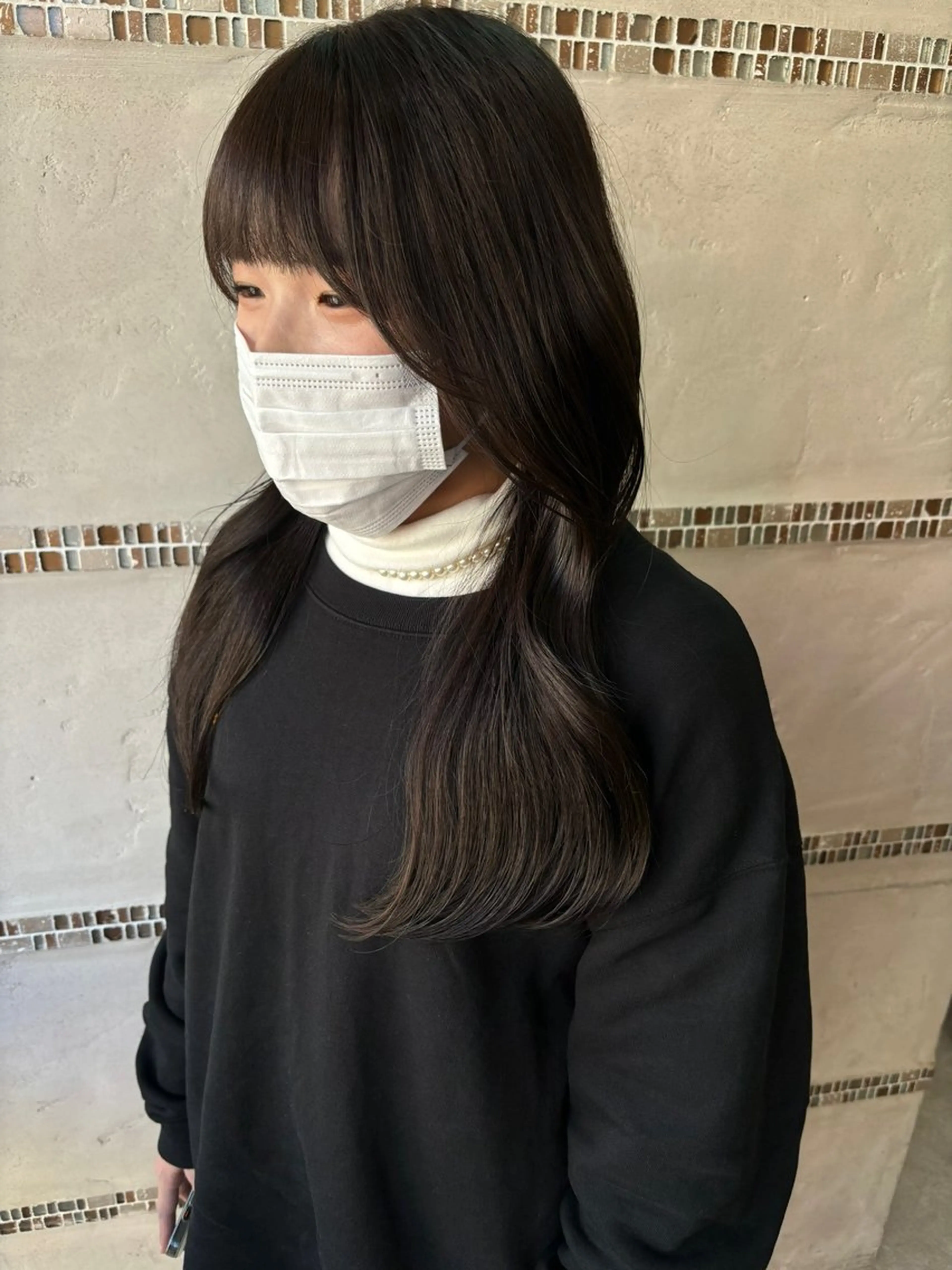 セミロング カット ヘアカラー トリートメント 🩵顔まわり似合わせ 久保田せな🩵のヘアスタイル