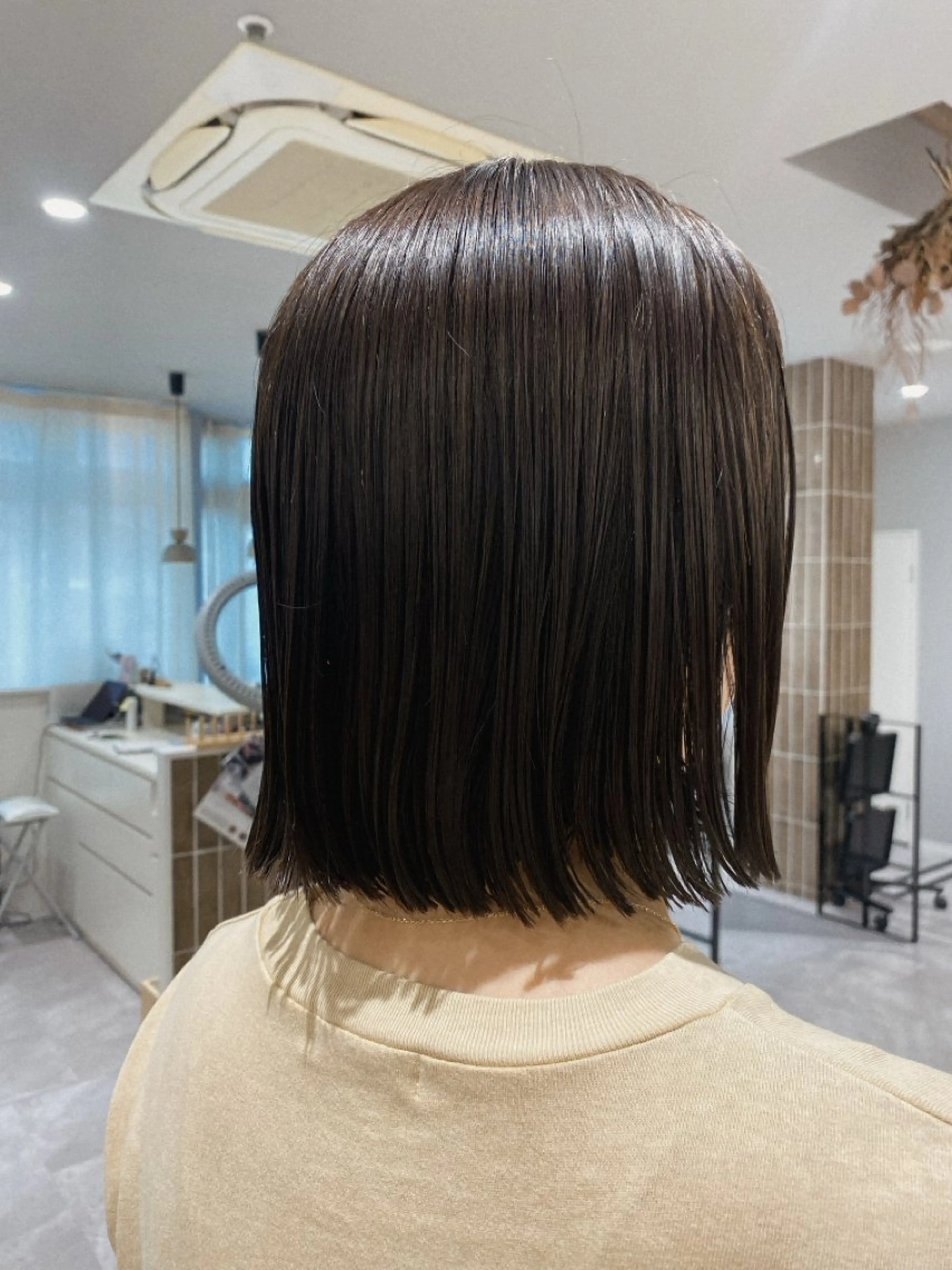 ワンカラー+ナノバブル(頭皮洗浄)の写真