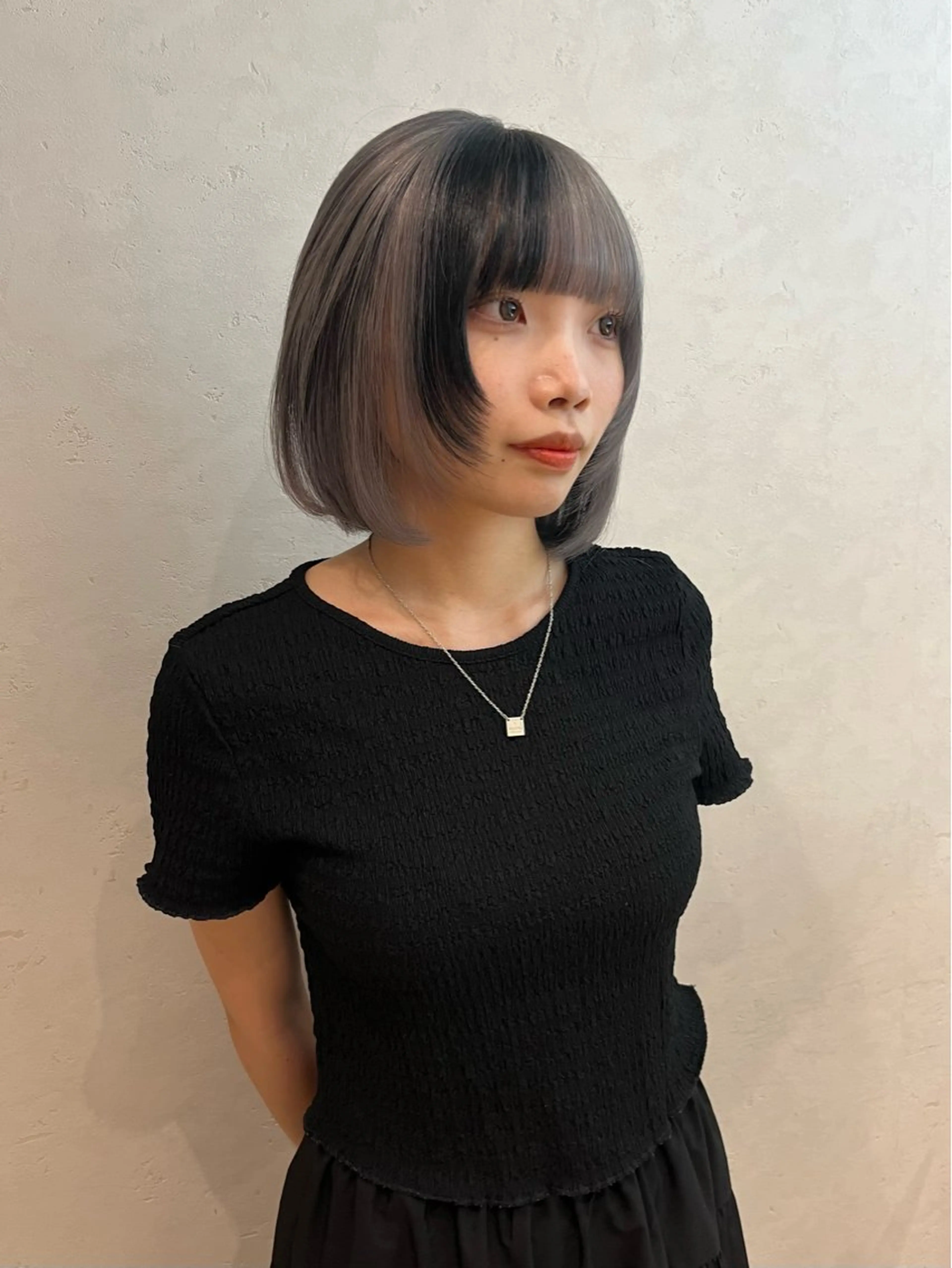 ミディアム カット ヘアカラー ☀️コミヤマミユ☀️ /パーマ/ハイトーンのヘアスタイル