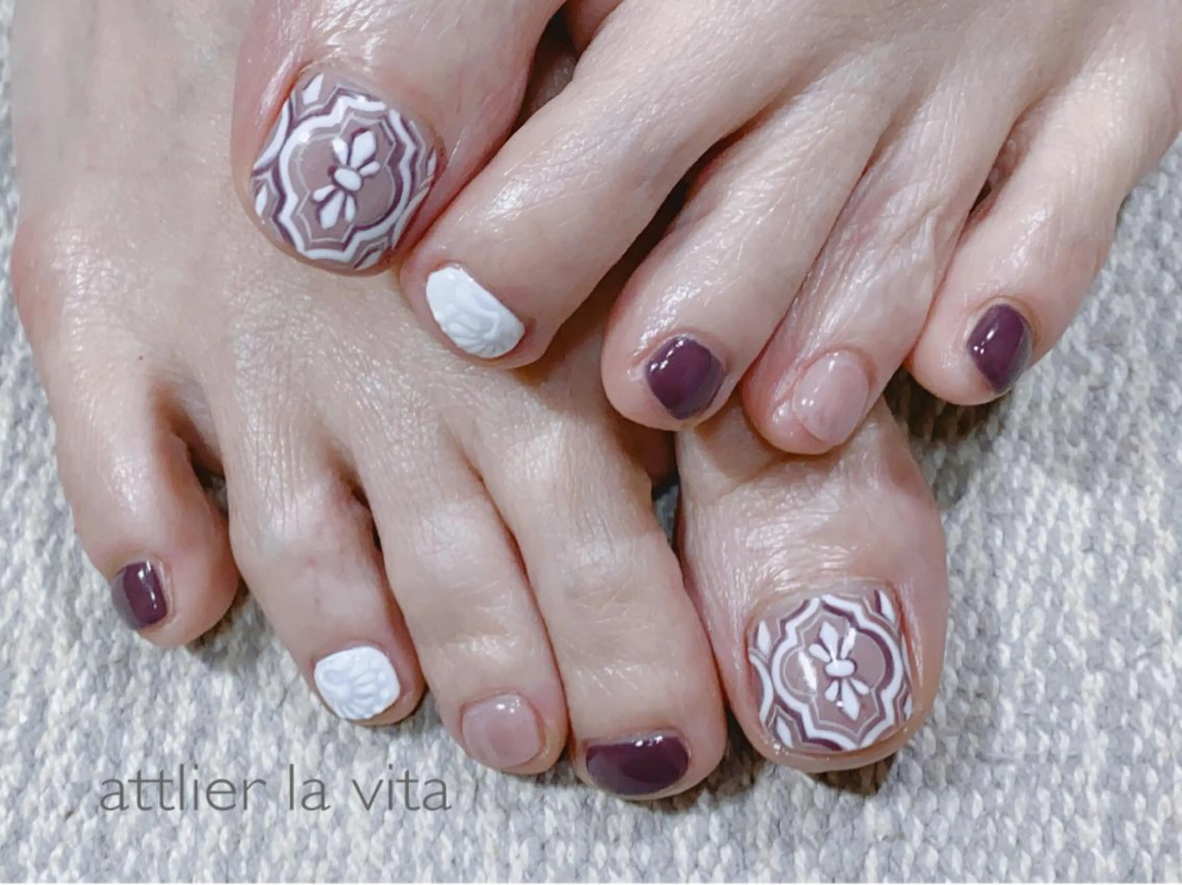ネイル フットネイル atelier la vita所属・lavita. mimuraのネイルデザイン