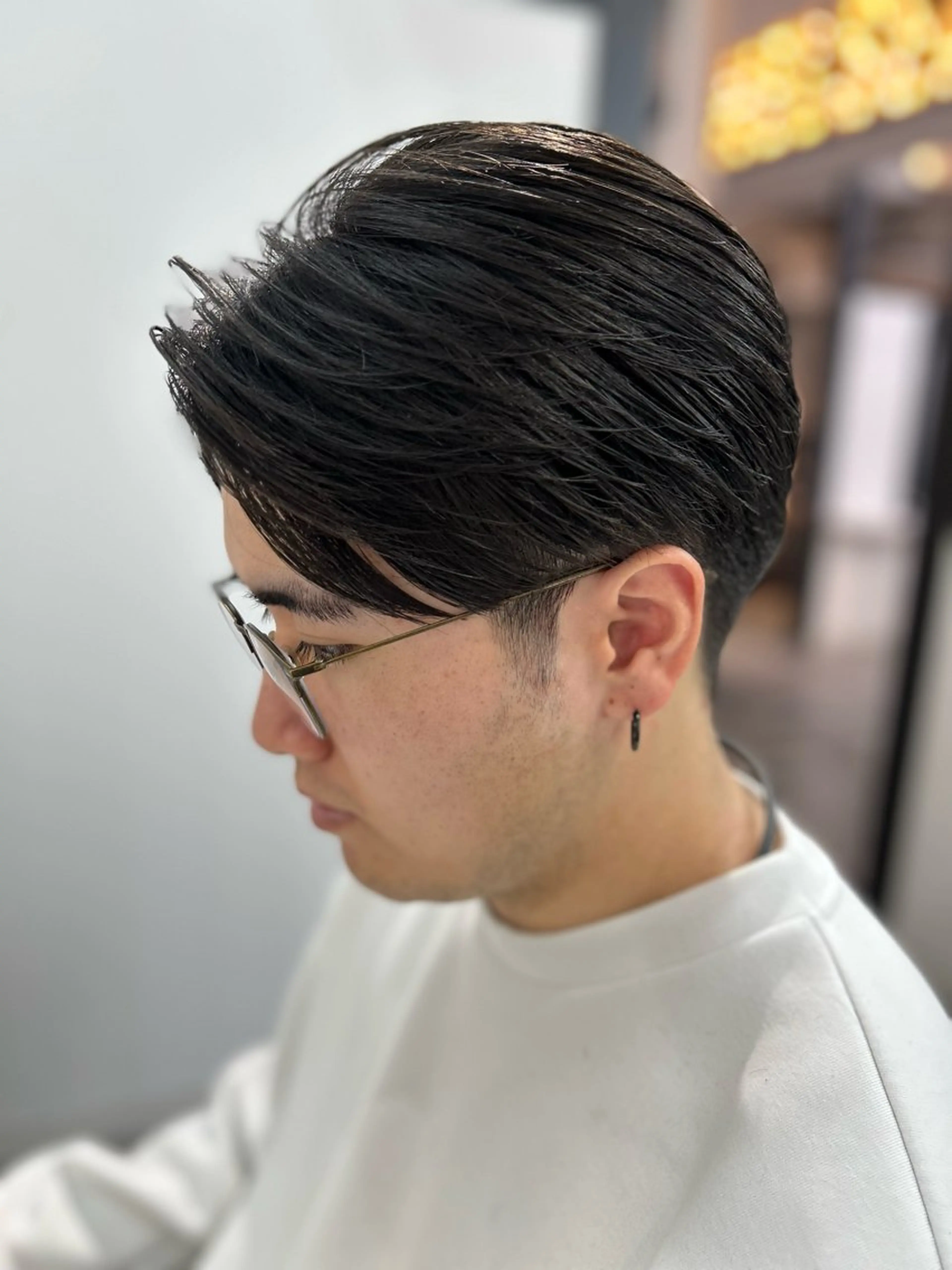 ショート メンズ アップバング マッシュ ショートヘア カット CHELSEA  梅田所属・OKADA/メンズ /カット/眉/縮毛のヘアスタイル