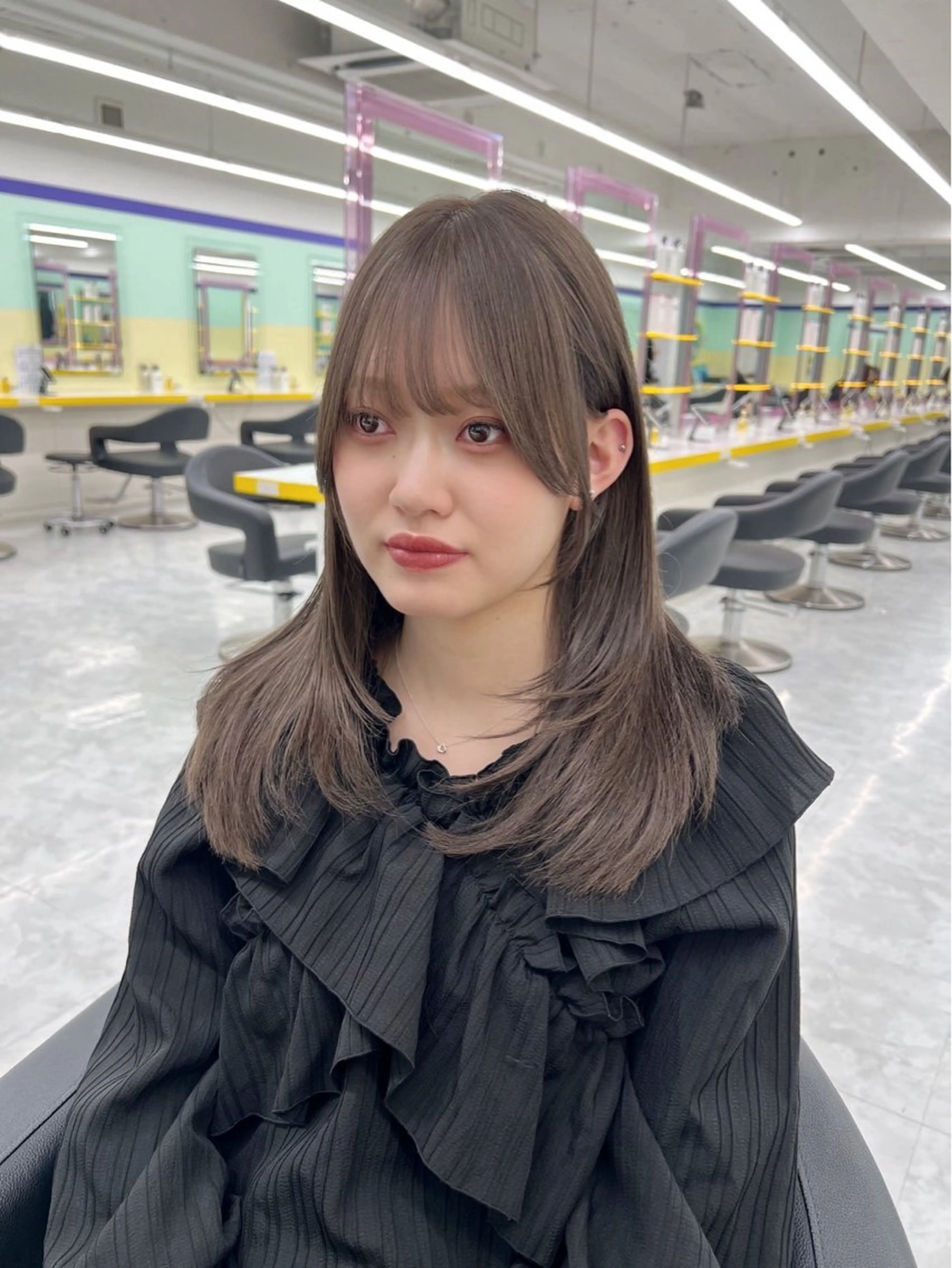 ミディアム カラー レイヤー/韓国❣️ 髪質改善/亘紘輝のヘアスタイル