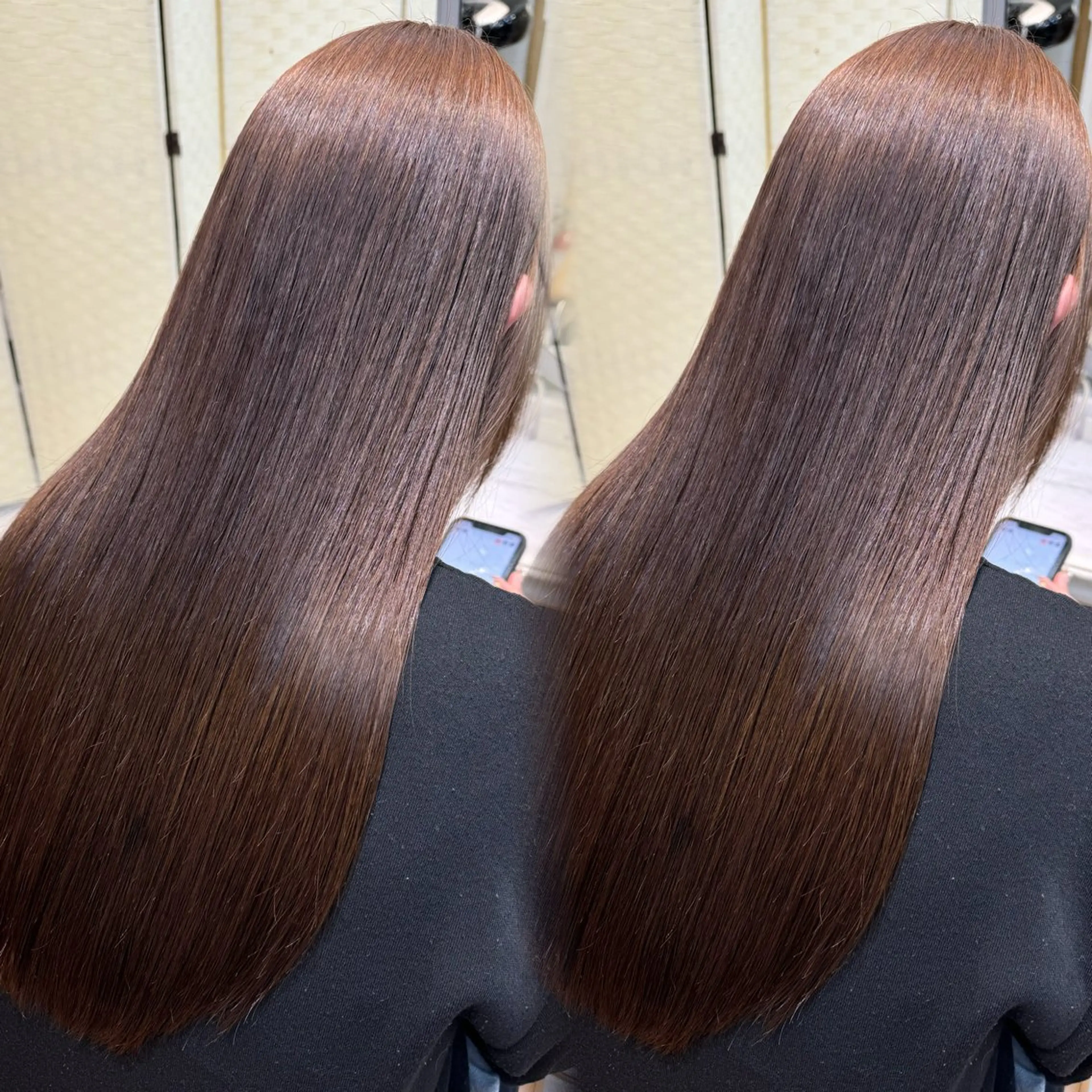 ロング トリートメント 服部大地/ブリーチ 無しWカラー髪質改善のヘアスタイル