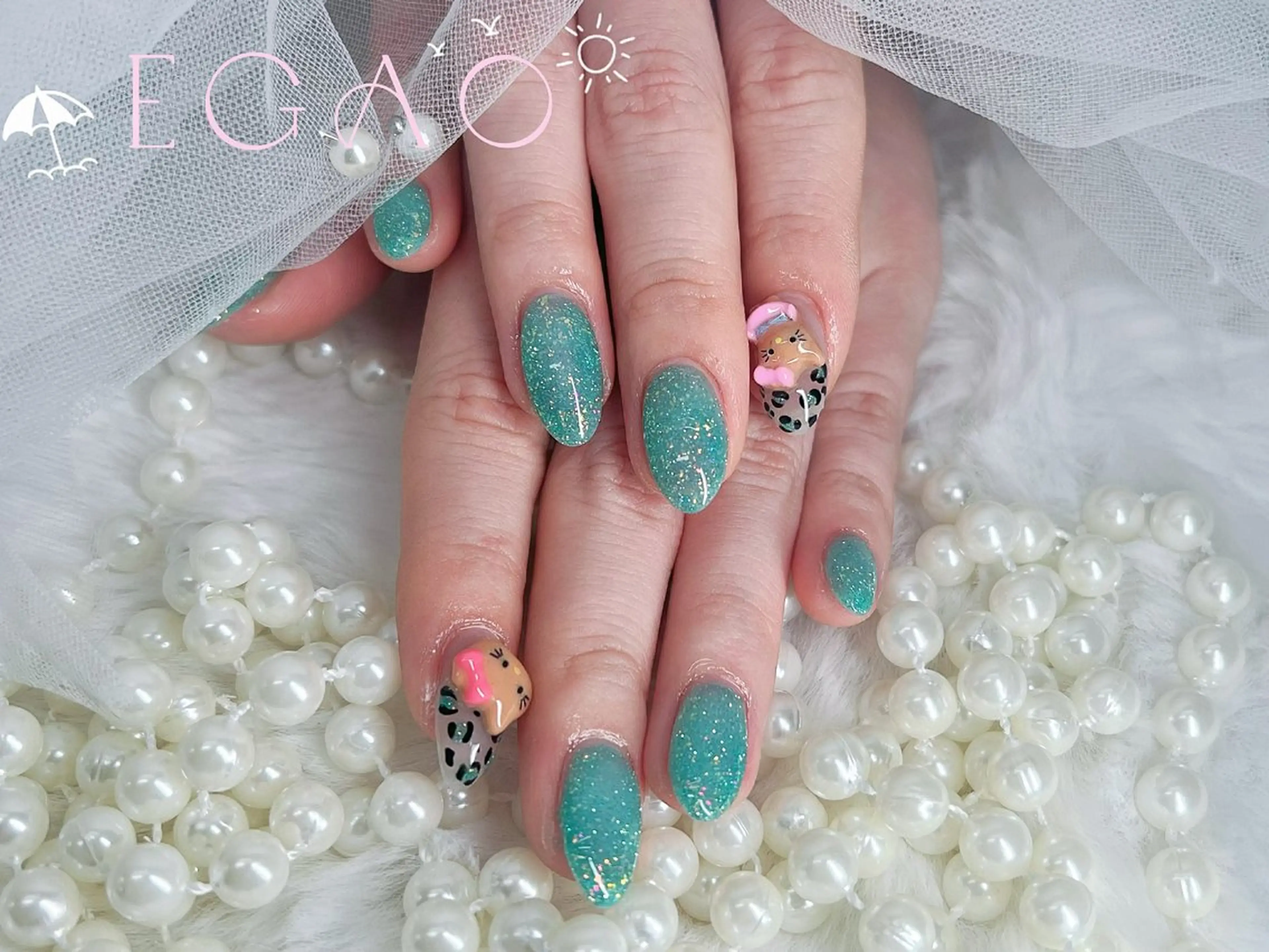 ネイル アートネイル フットネイル フレンチネイル ジェルネイル グラデーション Egao Nail Salonのネイルデザイン