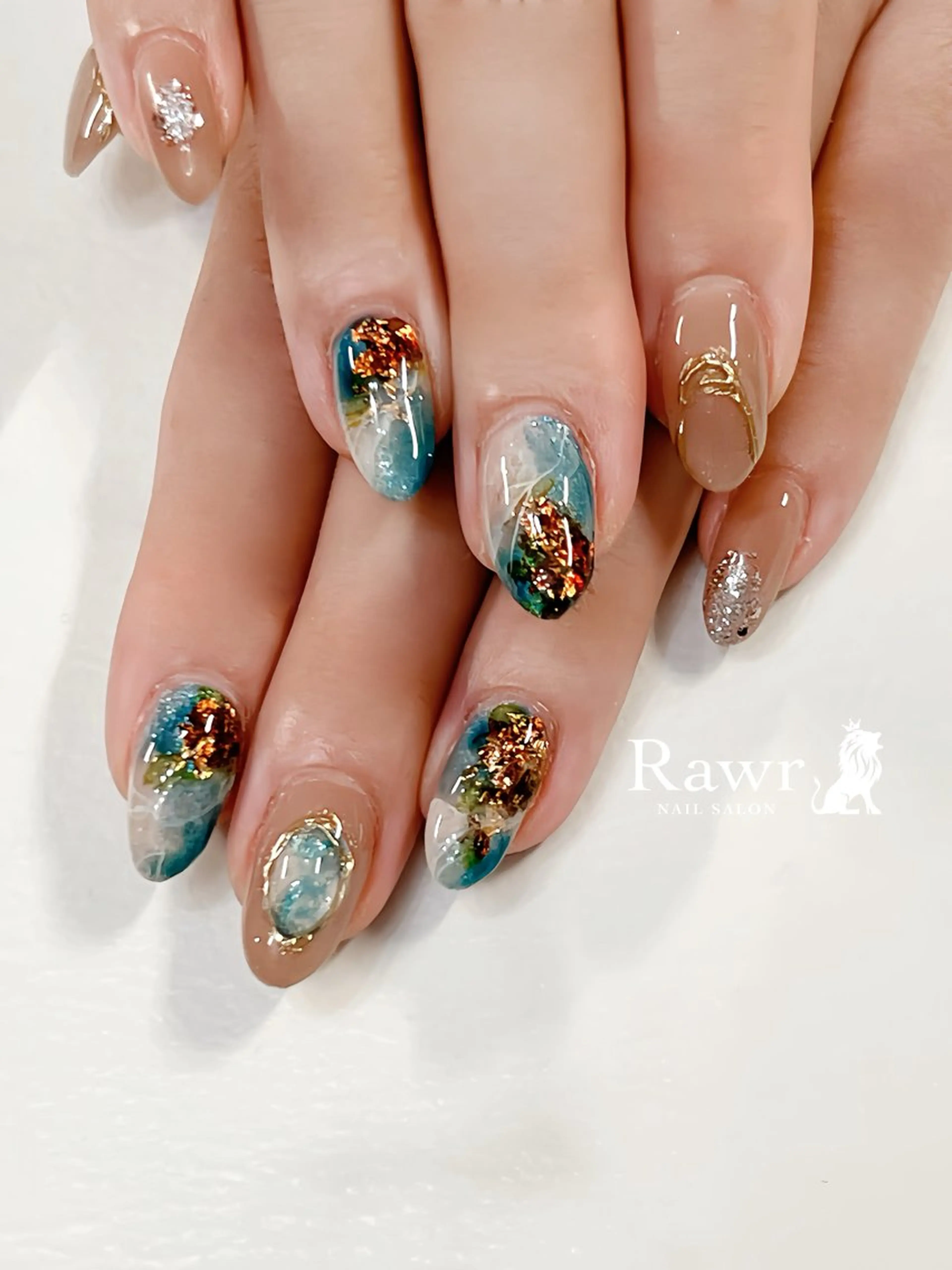 ネイル ハンドネイル Rawr / saoriのネイルデザイン