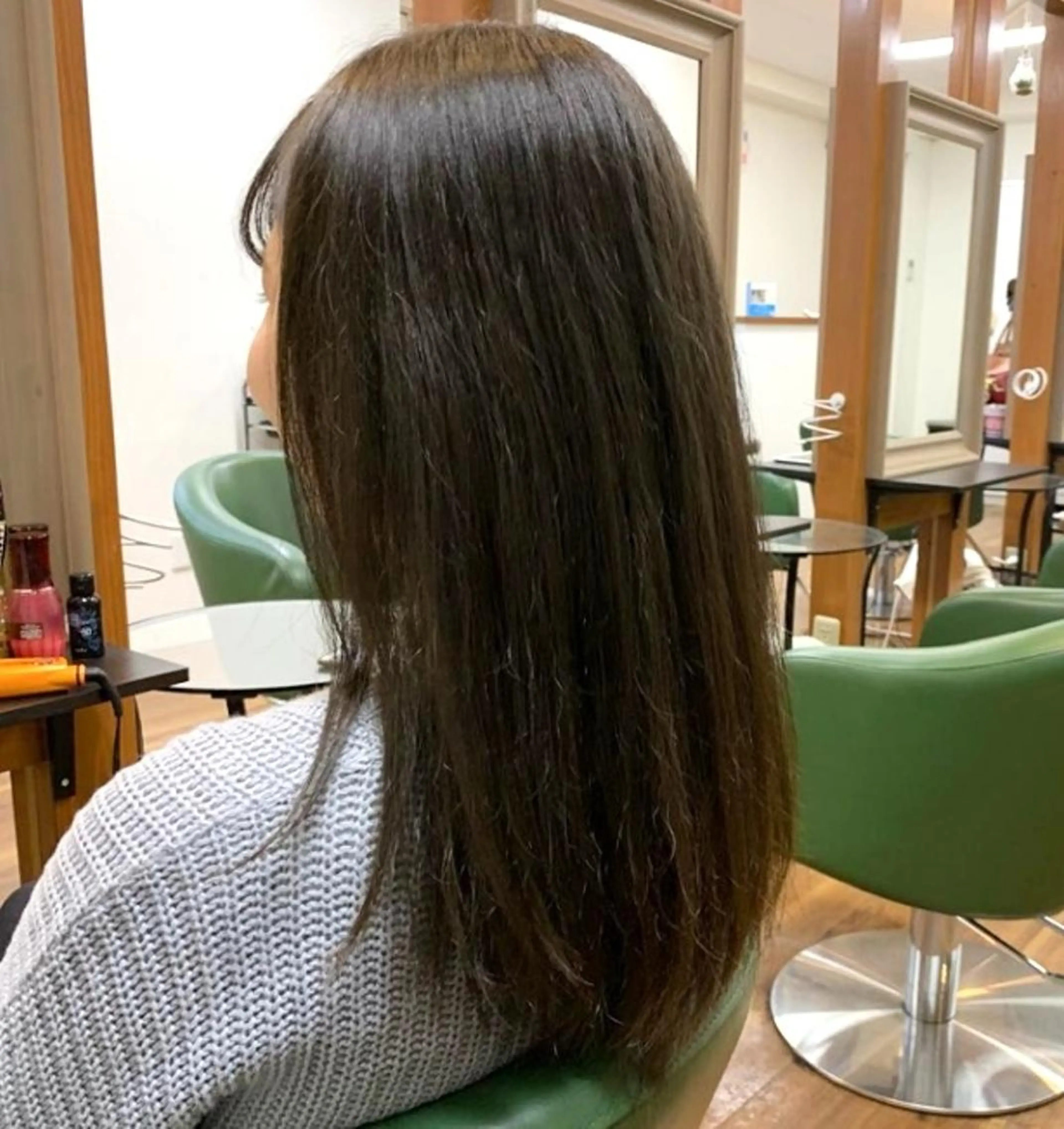 ロング ヘアカラー トリートメント 渡辺 康行のヘアスタイル