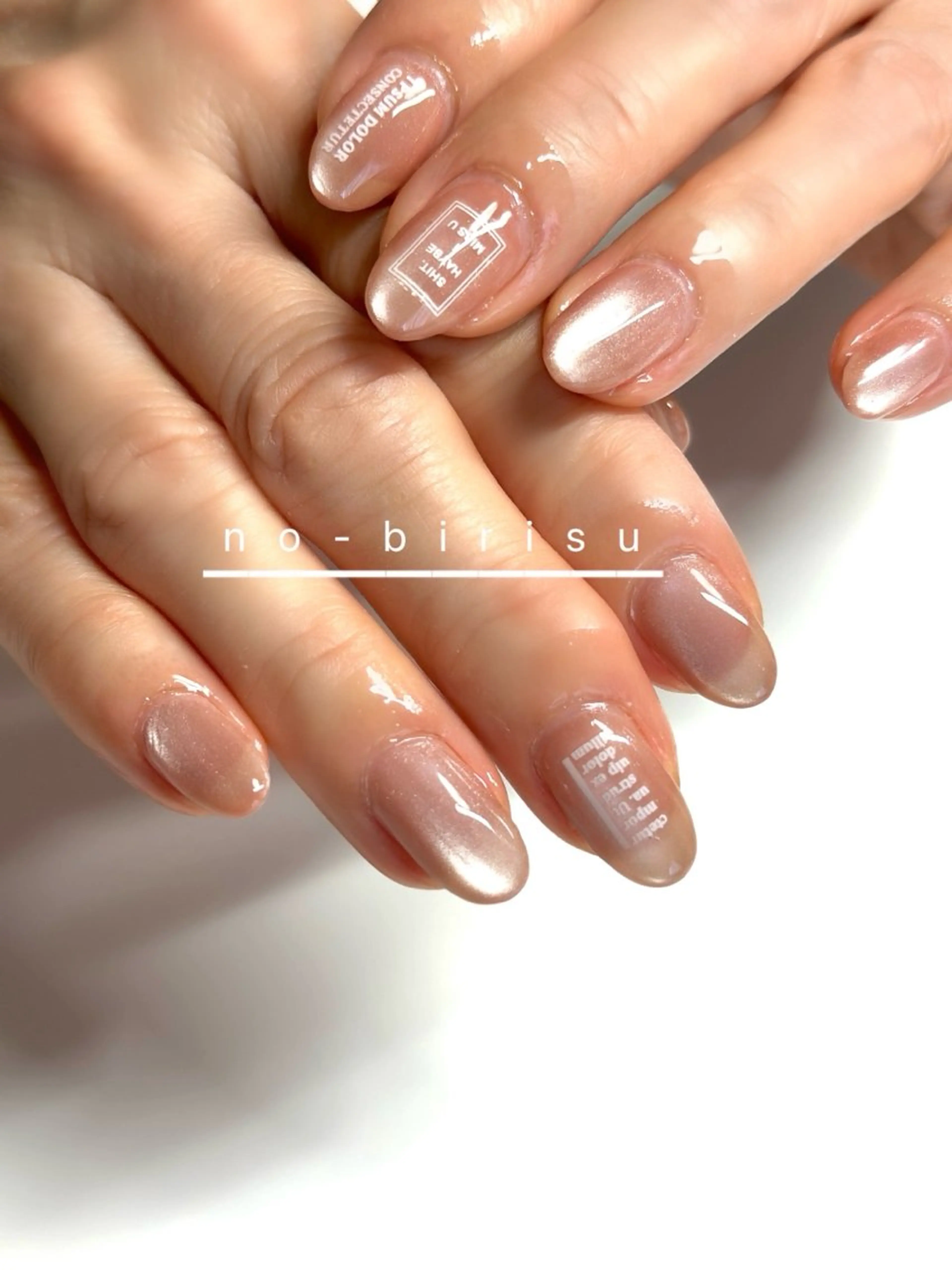 ネイル アートネイル マグネットネイル ハンドネイル no-birisu nailのネイルデザイン