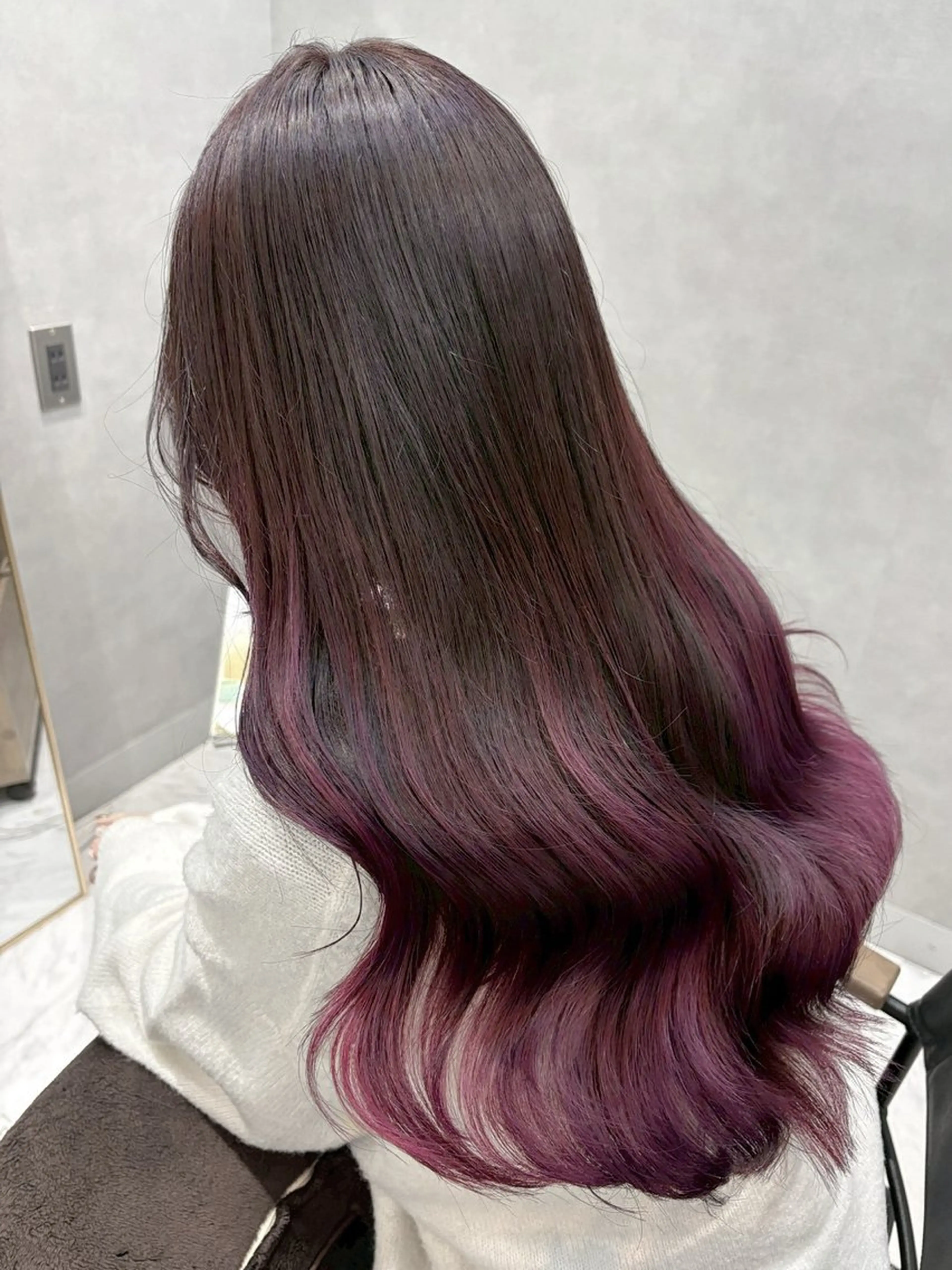 ロング カラー カット ヘアカラー トリートメント ハイトーン/韓国風/ 艶髪/吉祥寺のヘアスタイル