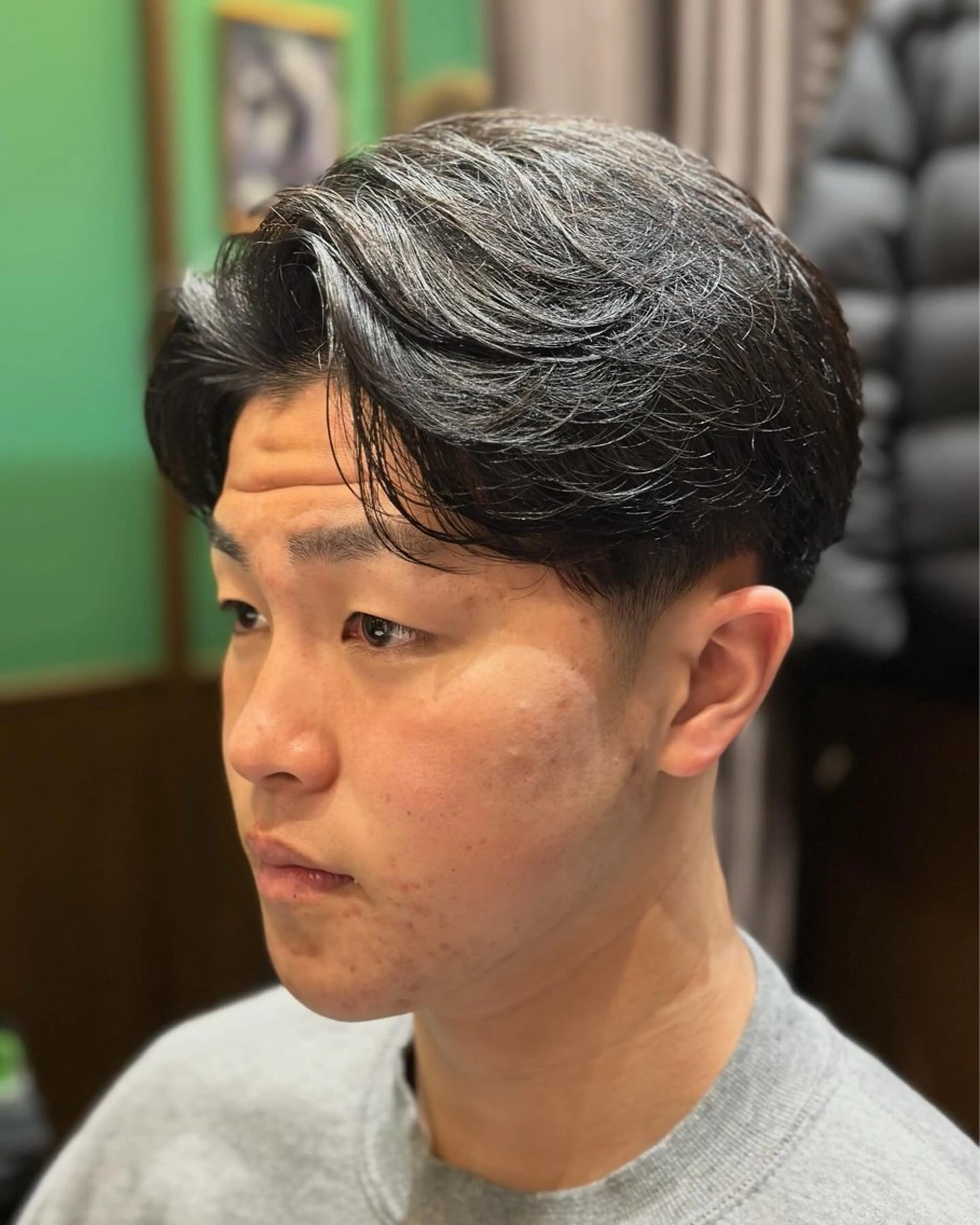 ミディアム 杉本 和大のヘアスタイル