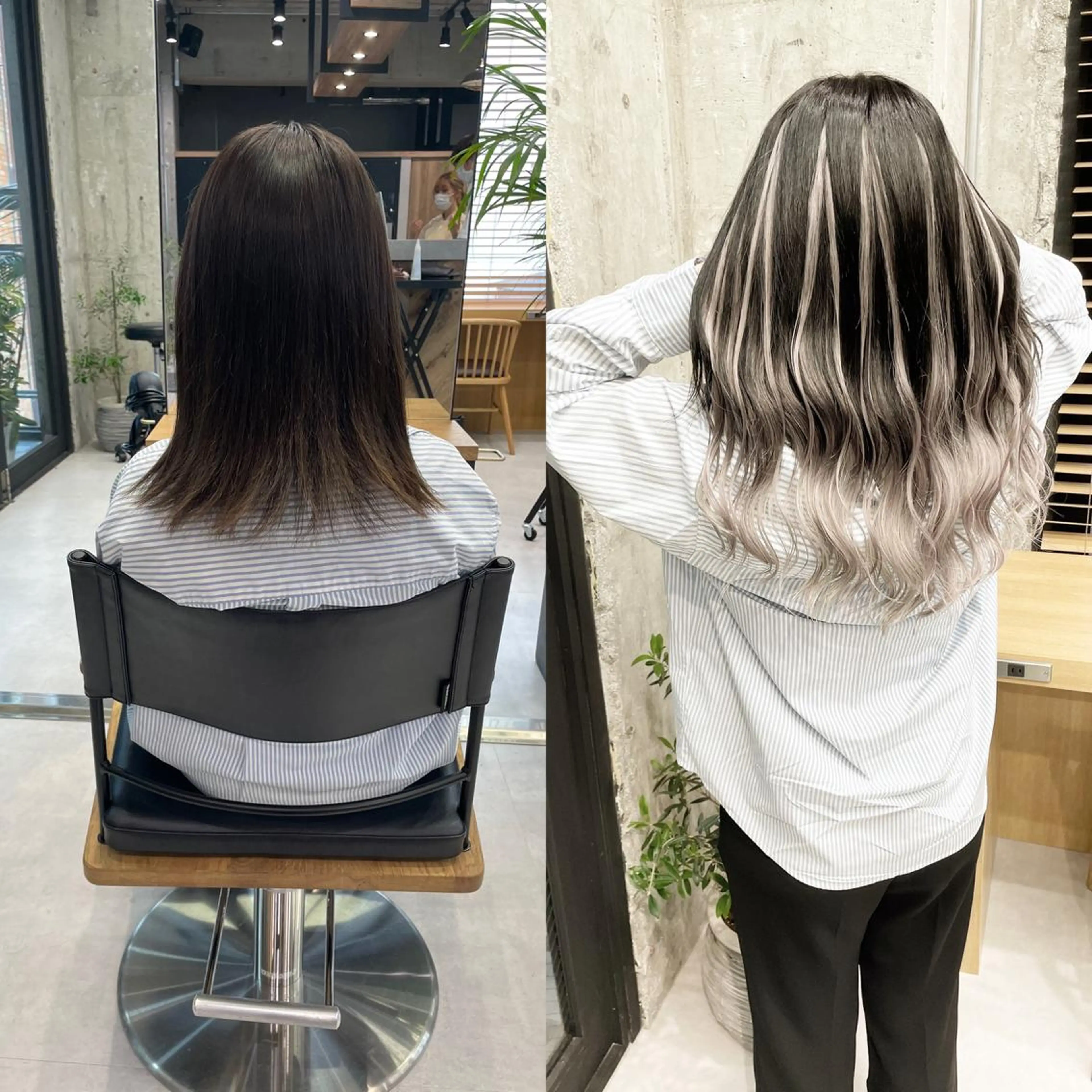 ロング カラー ヘアアレンジ ヘアカラー エクステ TATSUYA アートディレクターのヘアスタイル