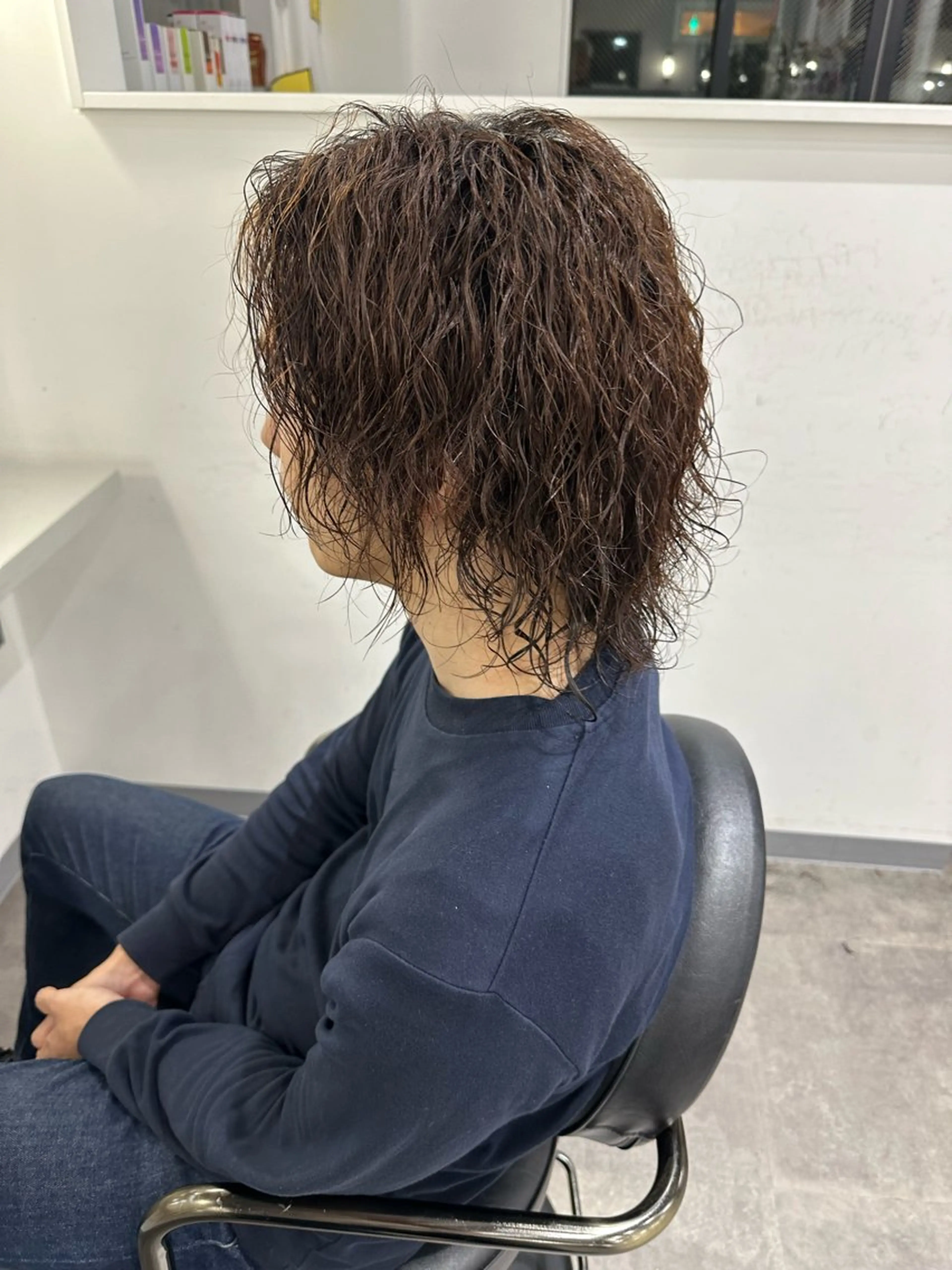 ミディアム パーマ ミディアムパーマ 篠崎 佑季のヘアスタイル