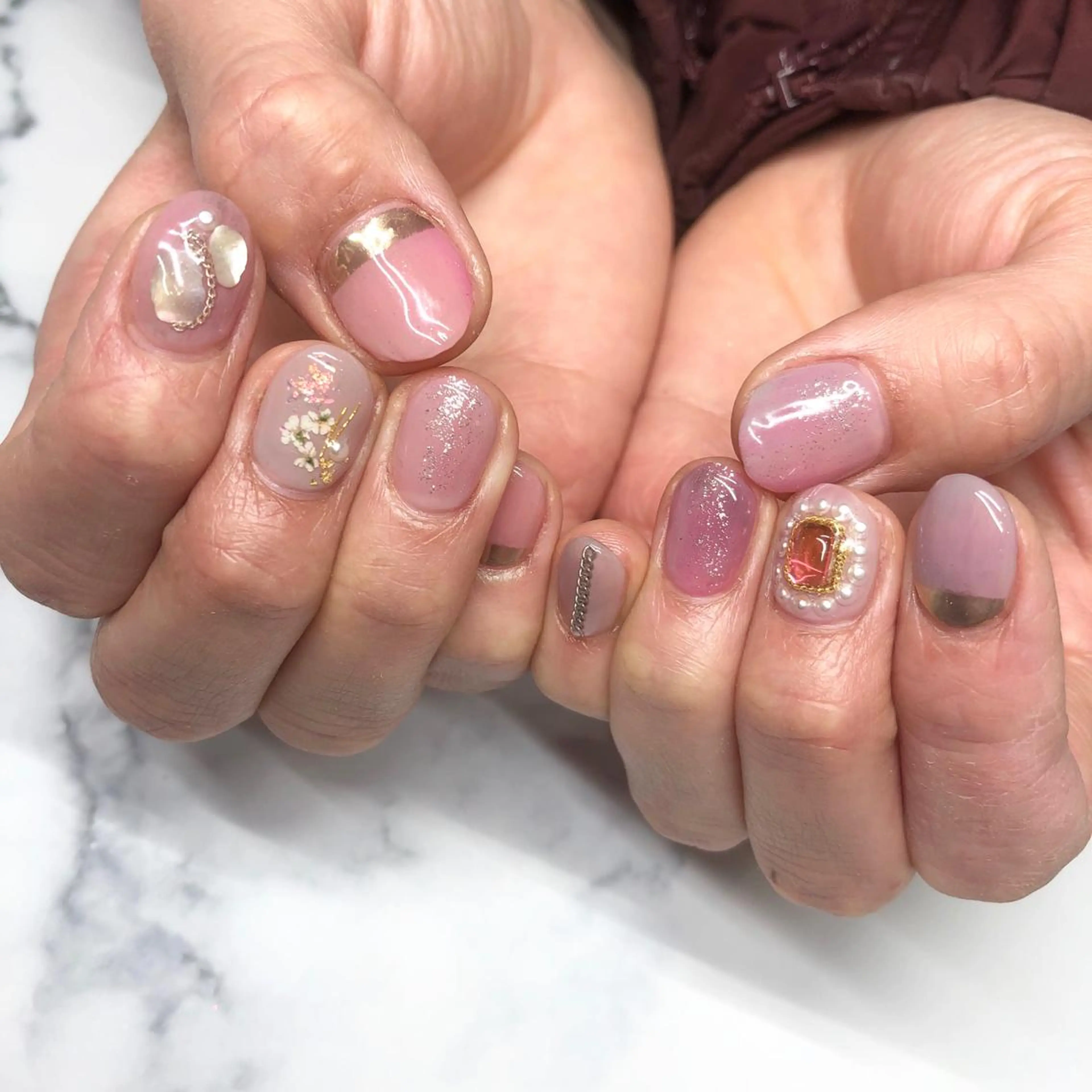 ロング カラー キッズ ネイル マツエク・マツパ 福田 加奈のネイルデザイン