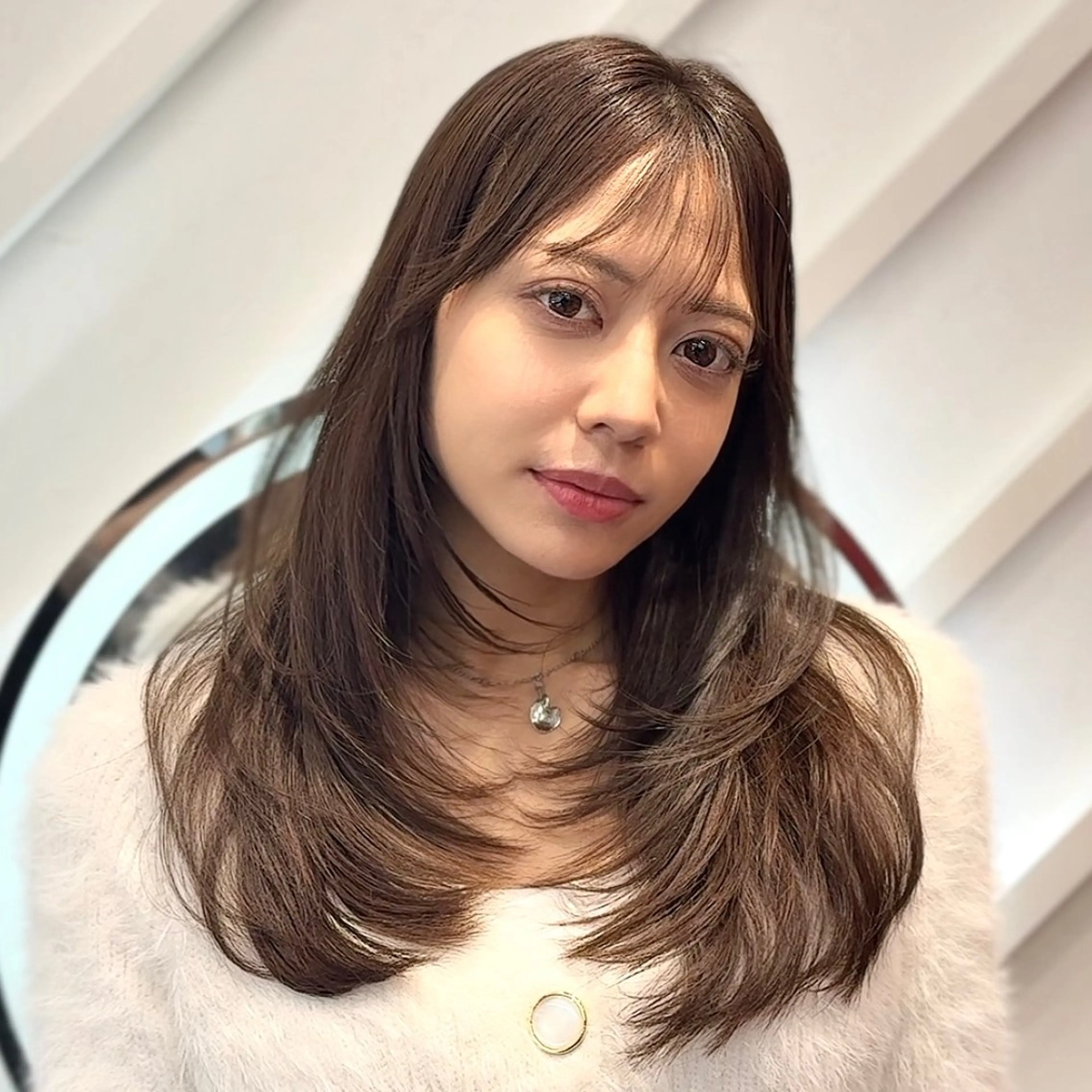 ロング カラー カット ヘアカラー トリートメント 山崎/ボブ縮毛矯正 レイヤー髪質改善のヘアスタイル