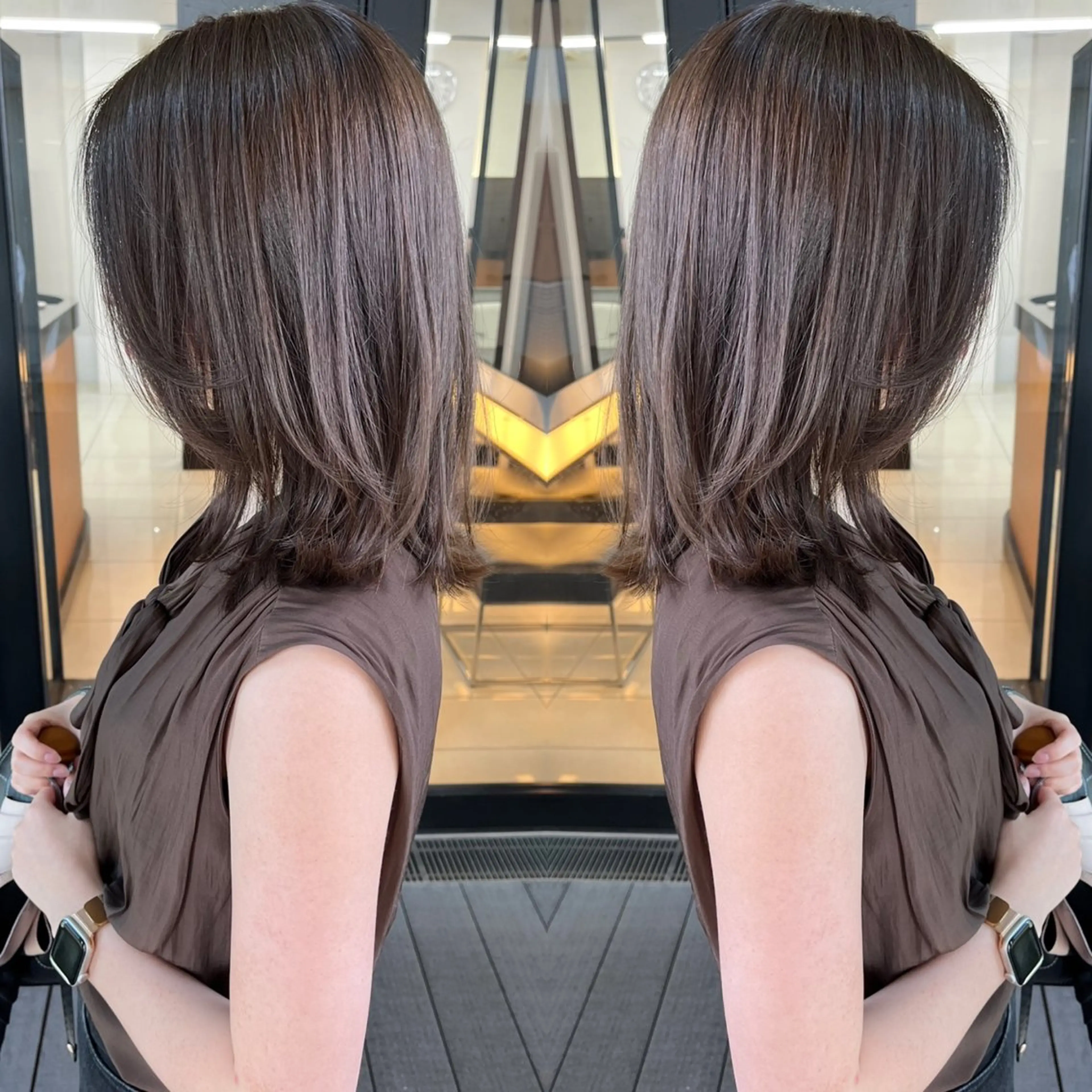 ミディアム カラー ブルーカラー カット ヘアカラー トリートメント BOOTH share salon所属・ハタケヤマヨシキ ／BOOTHのヘアスタイル