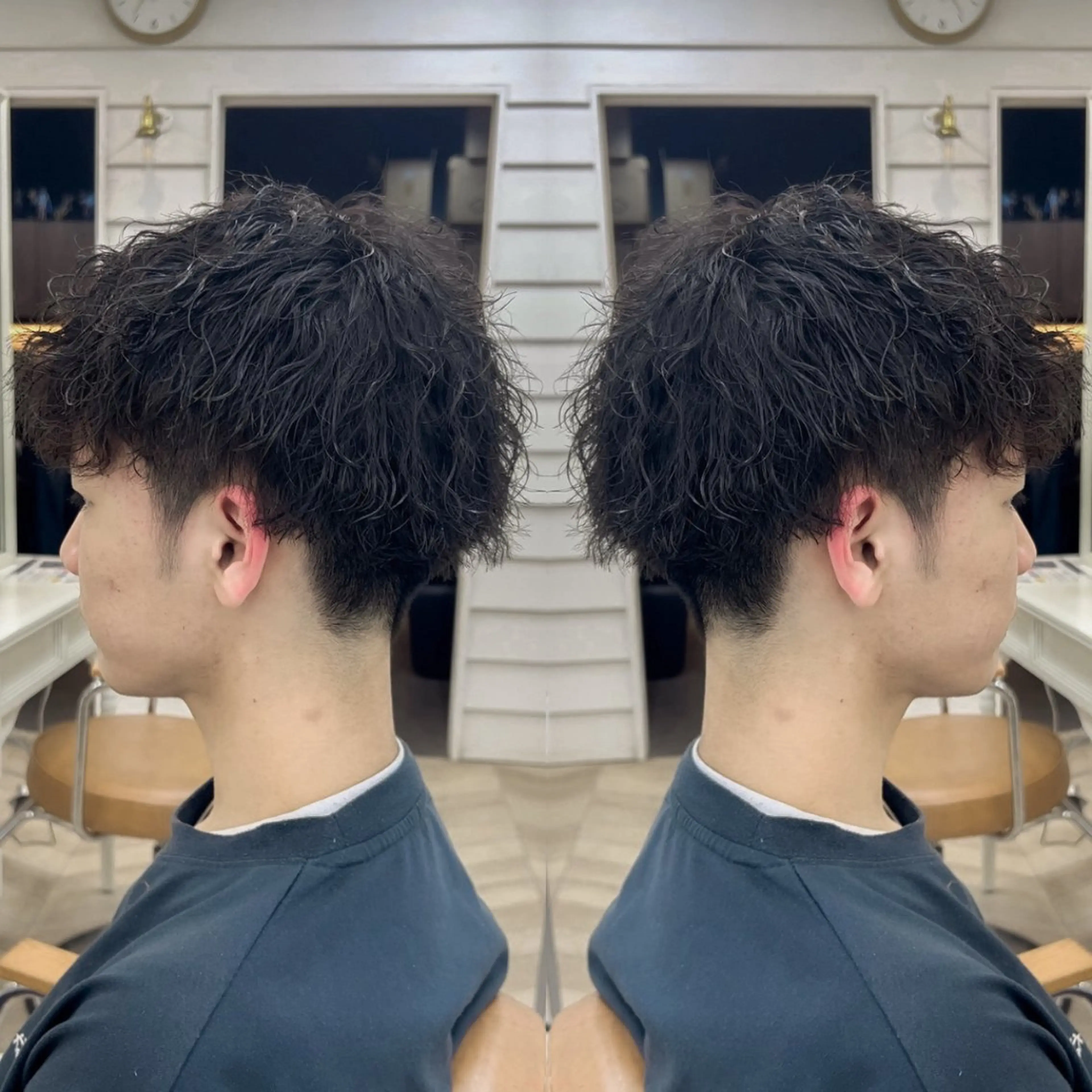 ショート メンズ メンズハイライト メンズパーマ メンズツイストパーマ ハイライト ツイストパーマ 塚本 メンズ特化‼️のヘアスタイル