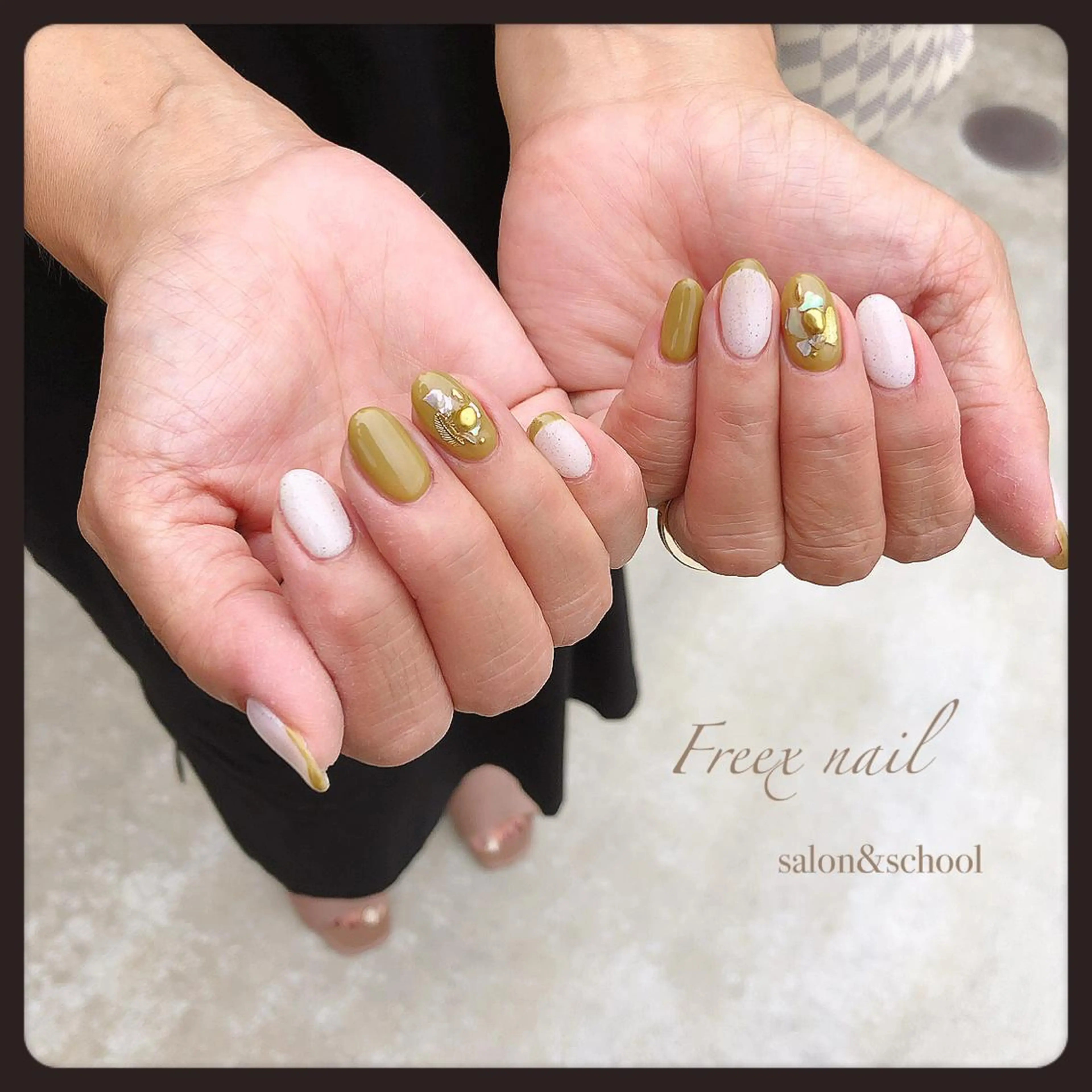 ネイル ピスタチオネイル Freex nail所属・freex nail /ニュアンス/個性派のネイルデザイン