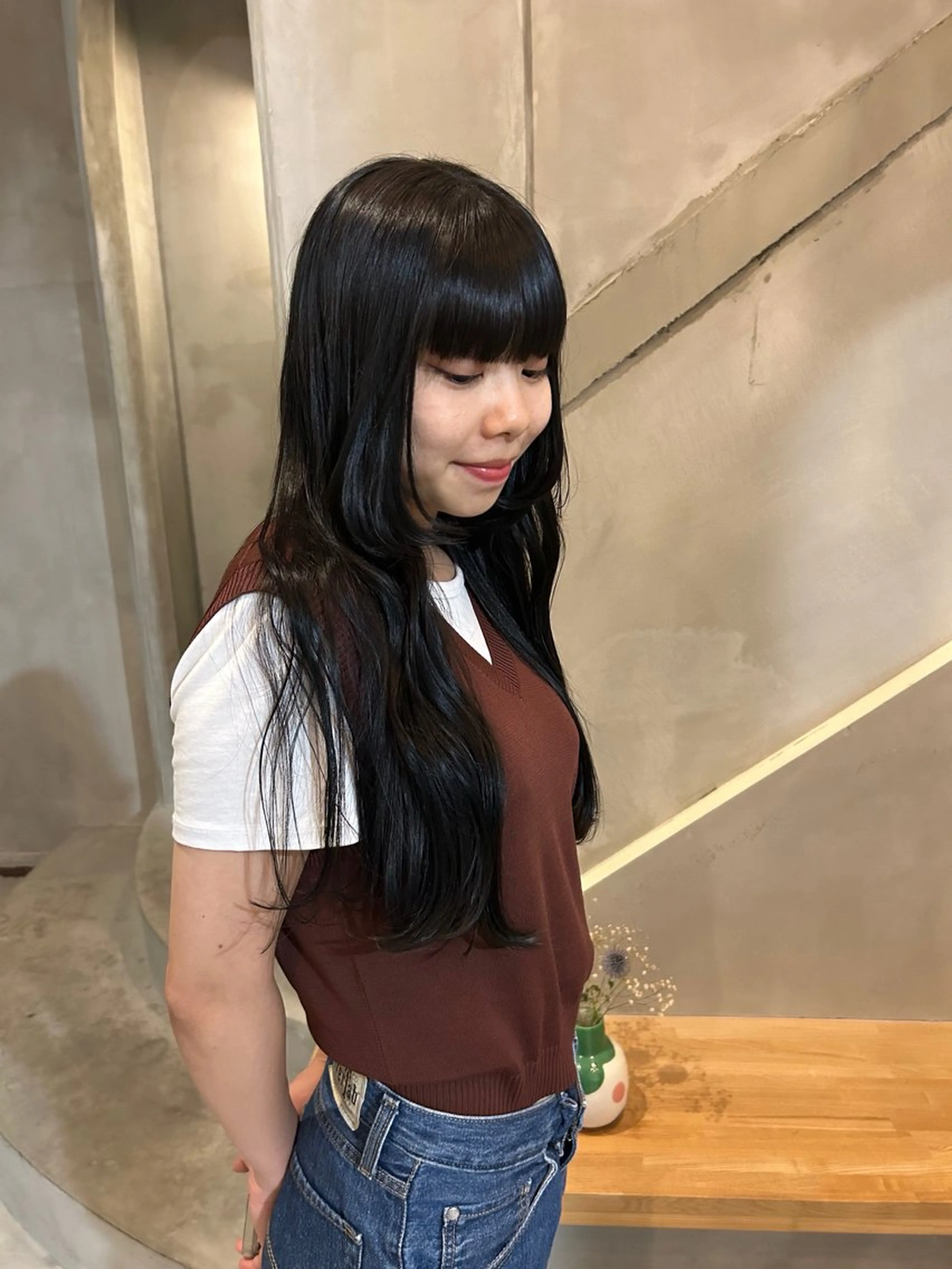 ロング カラー Piu-所属・古澤 芽依のヘアスタイル