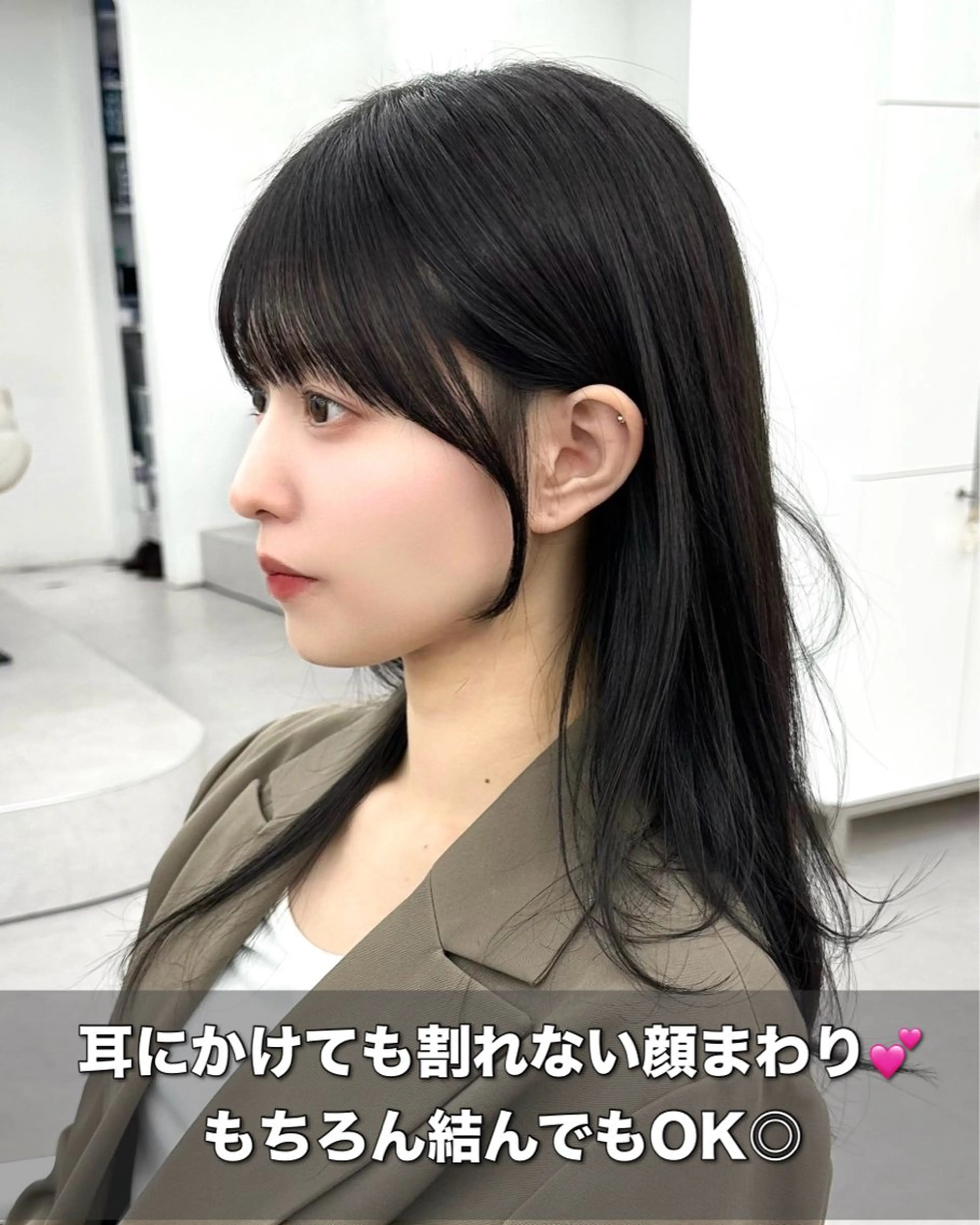 セミロング カラー メンズ メンズ韓国風 透明感カラー 韓国風ヘア レイヤーカット カット ヘアカラー トリートメント ヘッドスパ ヘアセット 前髪顔まわりカット 🌈中村海聖のヘアスタイル