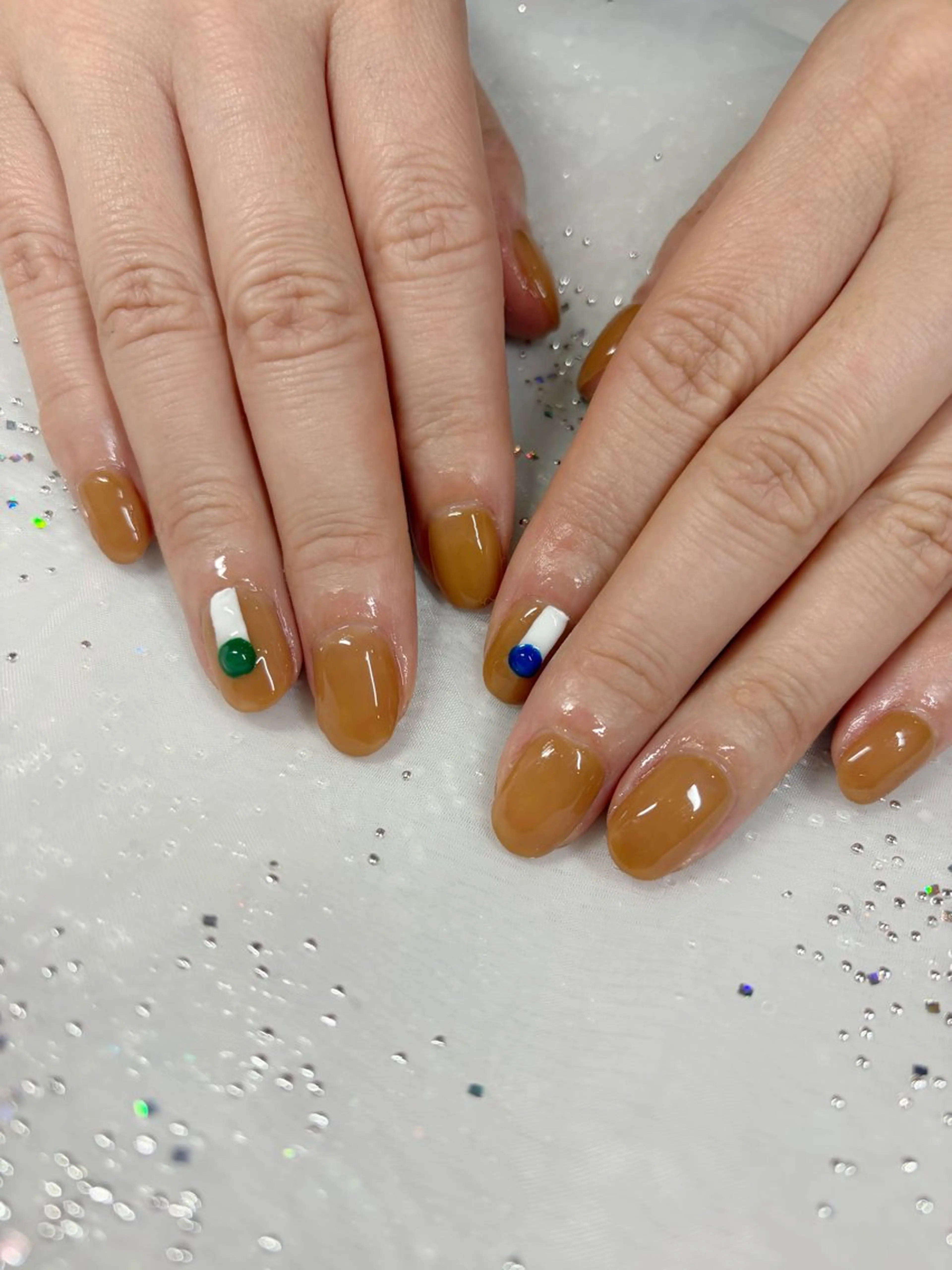 ネイル ワンカラーネイル オレンジ シンプルネイル ハンドネイル 覚王山/池下/名古屋 Nachan🌸のネイルデザイン