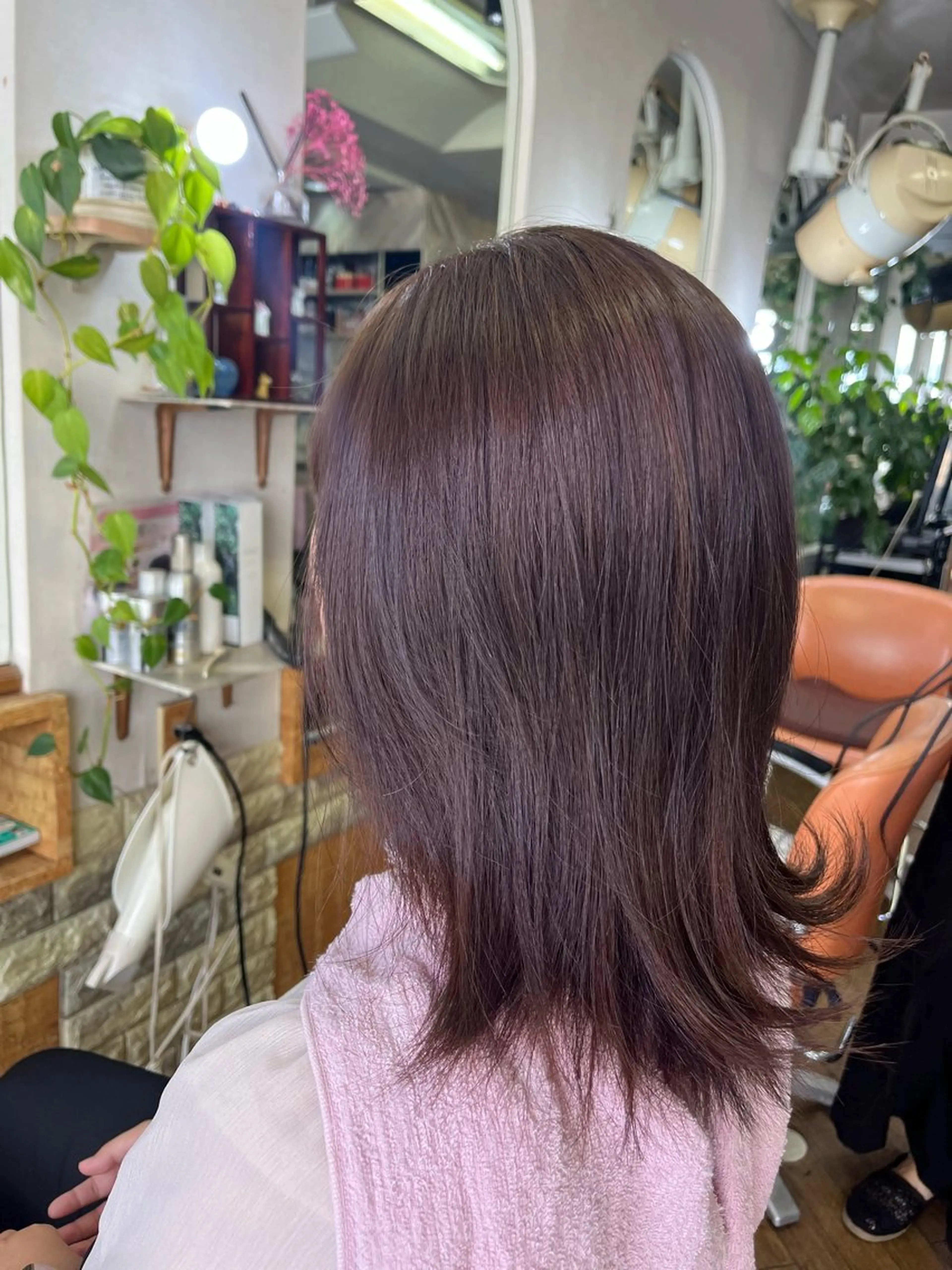 ミディアム ピンクブラウン A･One  青山店所属・🦎今川 かりん🦎のヘアスタイル