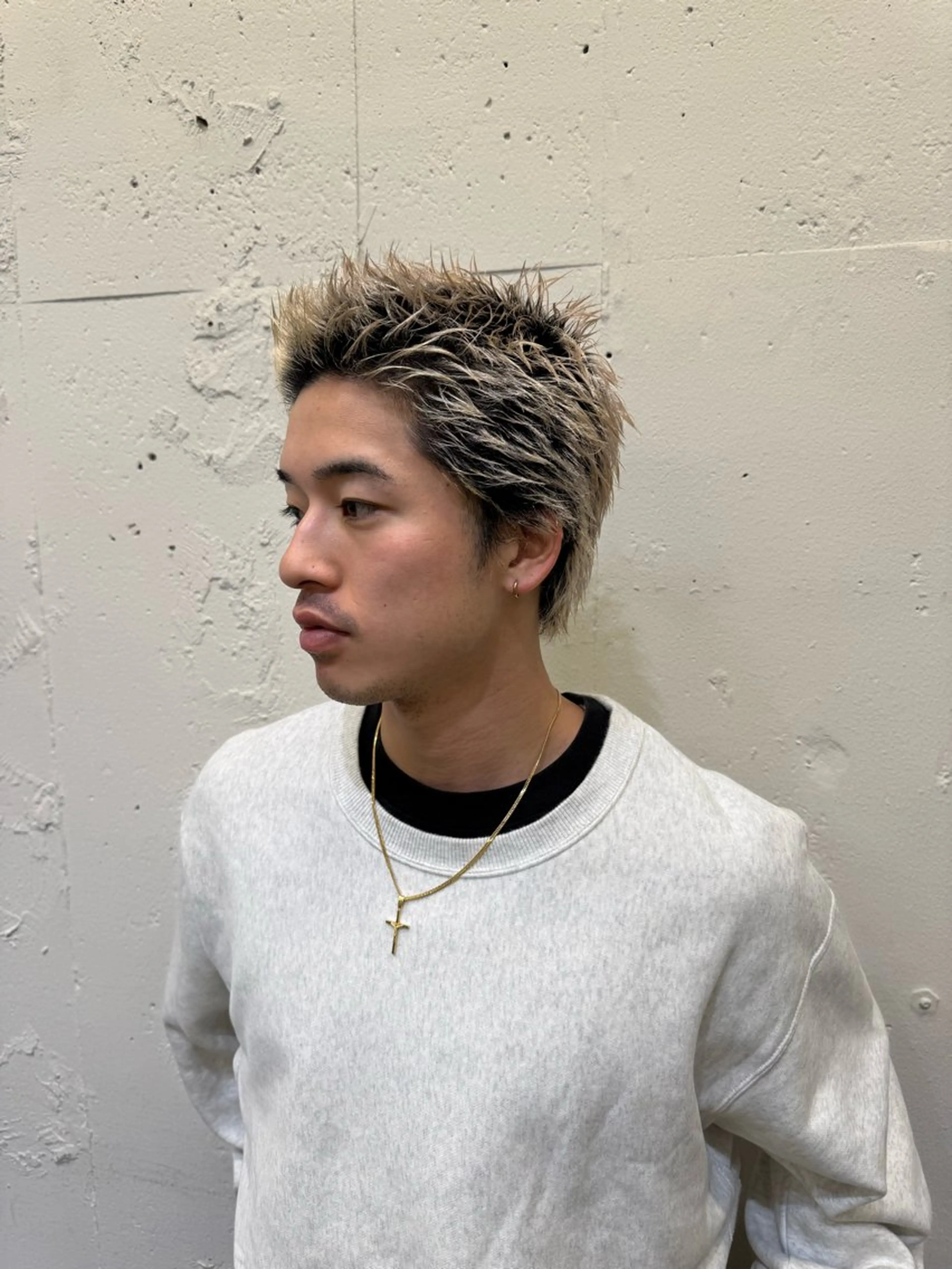 ショート パーマ メンズ ダウンパーマ フェードカット メンズハイライト メンズパーマ メンズショート カット トリートメント 💈メンズ特化💈 TASUKUのヘアスタイル