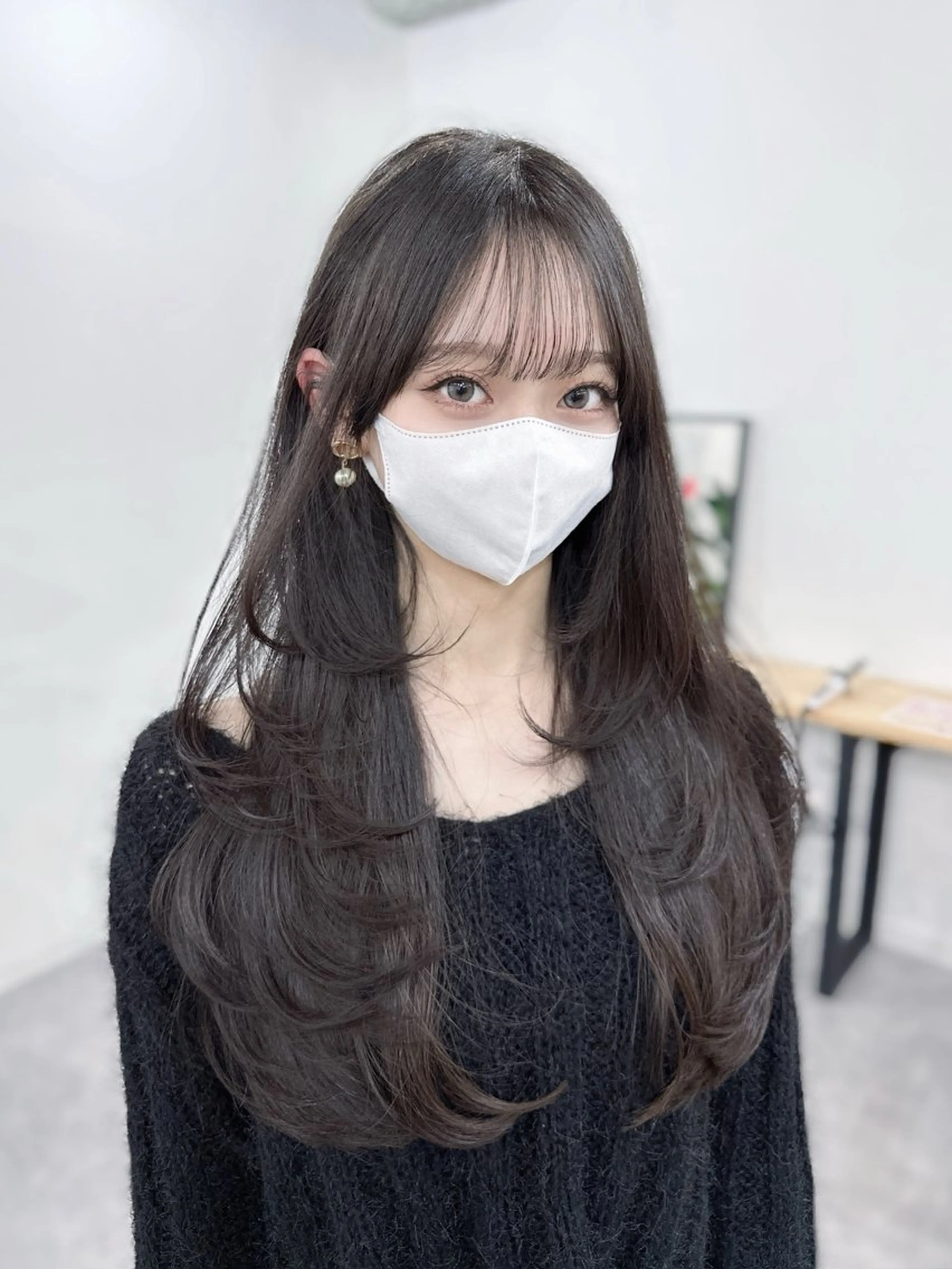 ロング 韓国風ヘア kiti Sakaeのヘアスタイル