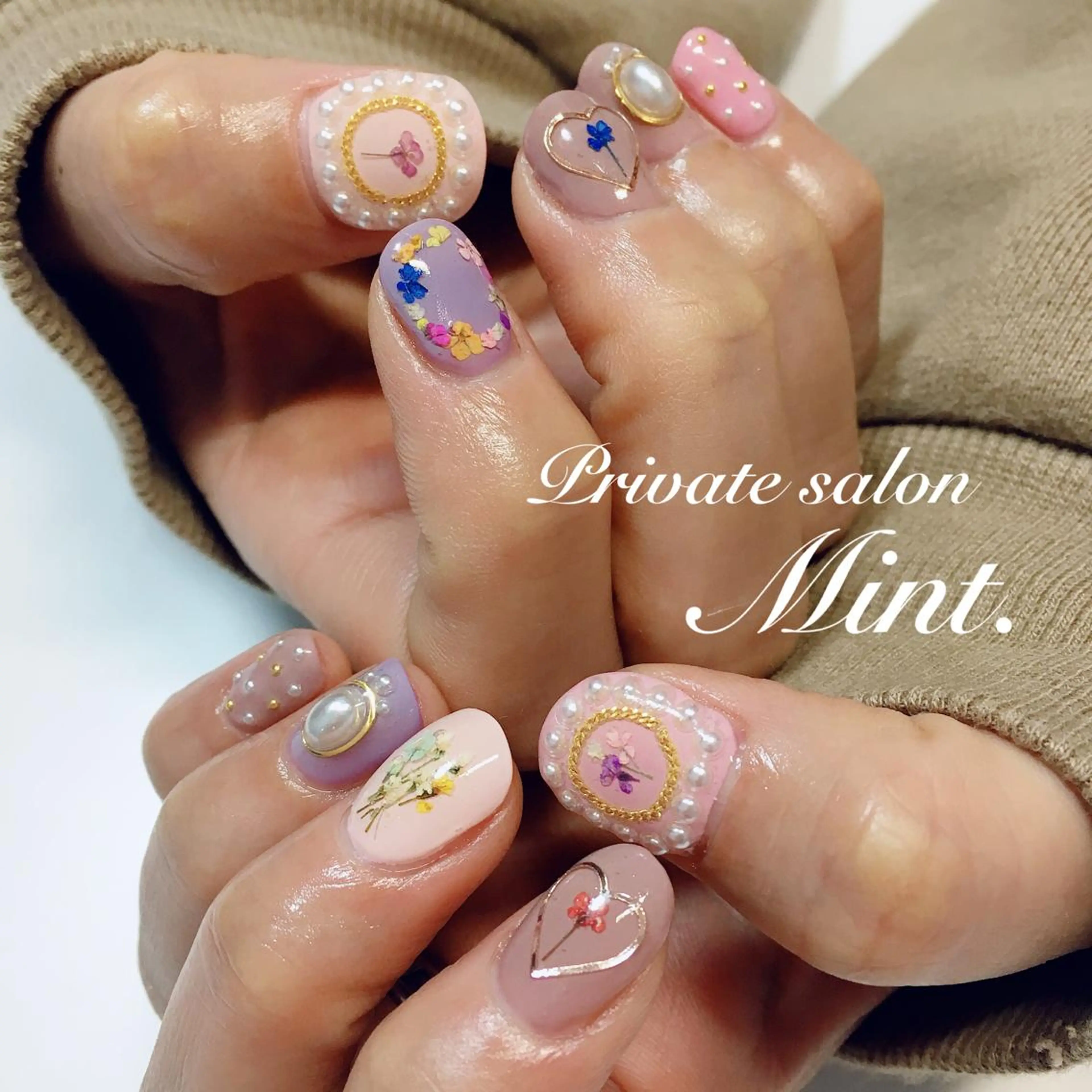 ショート ネイル ジェルネイル ハンドネイル Mint. nailのネイルデザイン